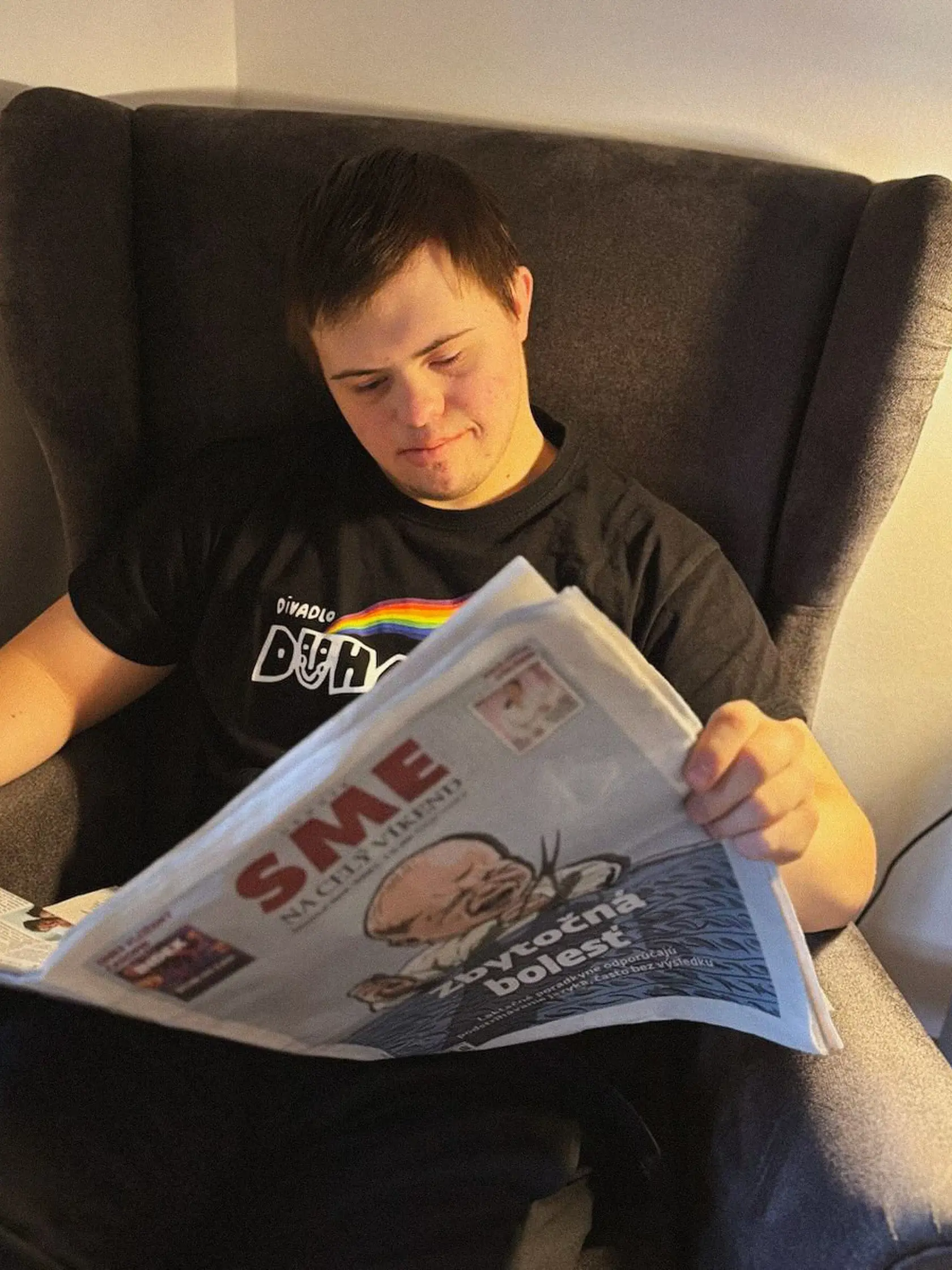Šimon Jakuš - nie je to žiadny amatér. Už roky pôsobí aj v bratislavskom Divadle Dúhadlo.