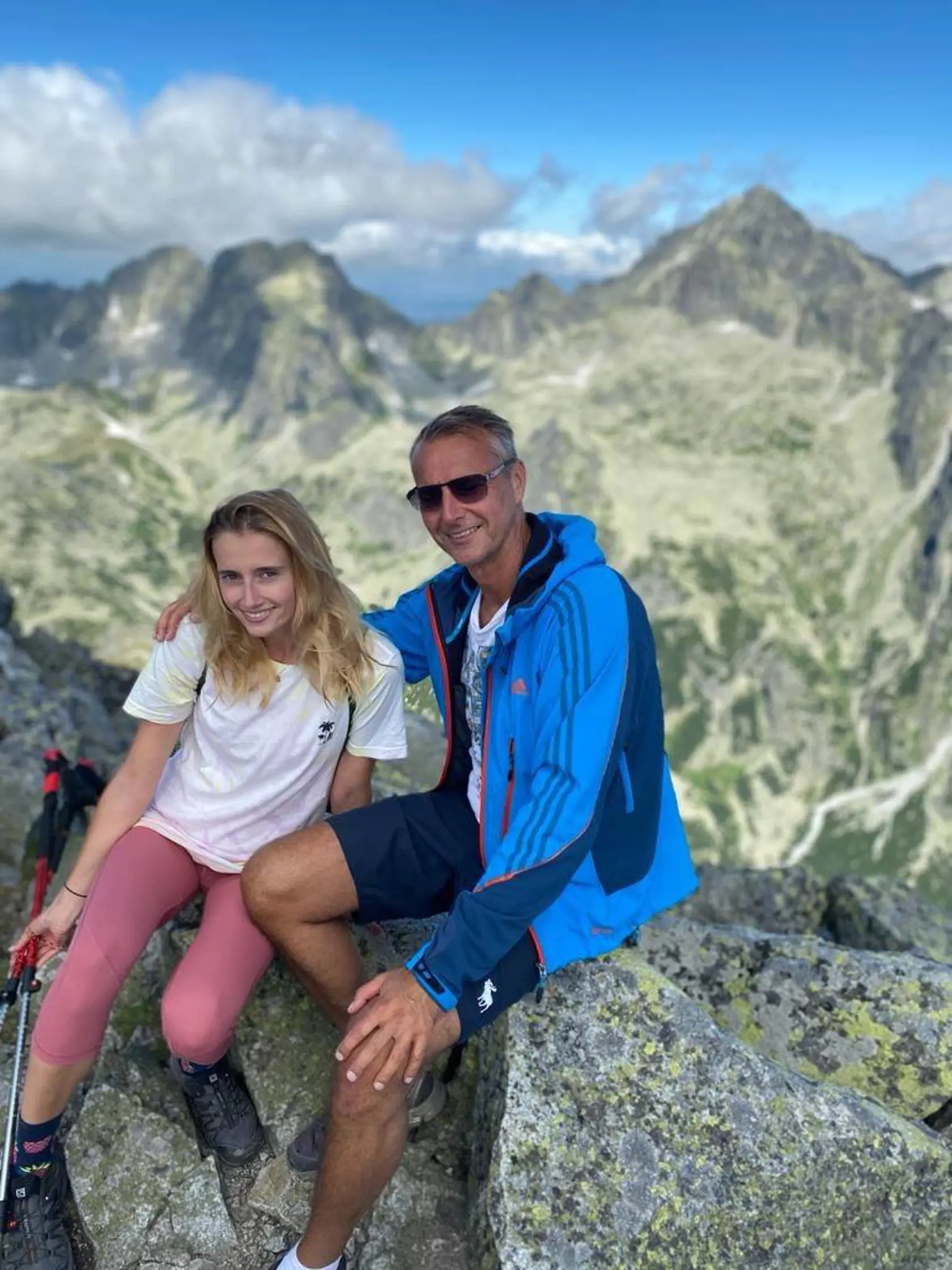 S dcérou Barbarou na Slavkovskom štíte.
