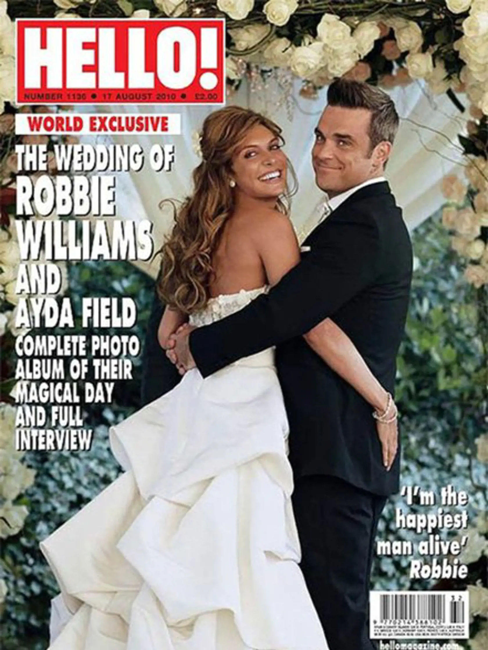 Robbie Williams
a Ayda Field