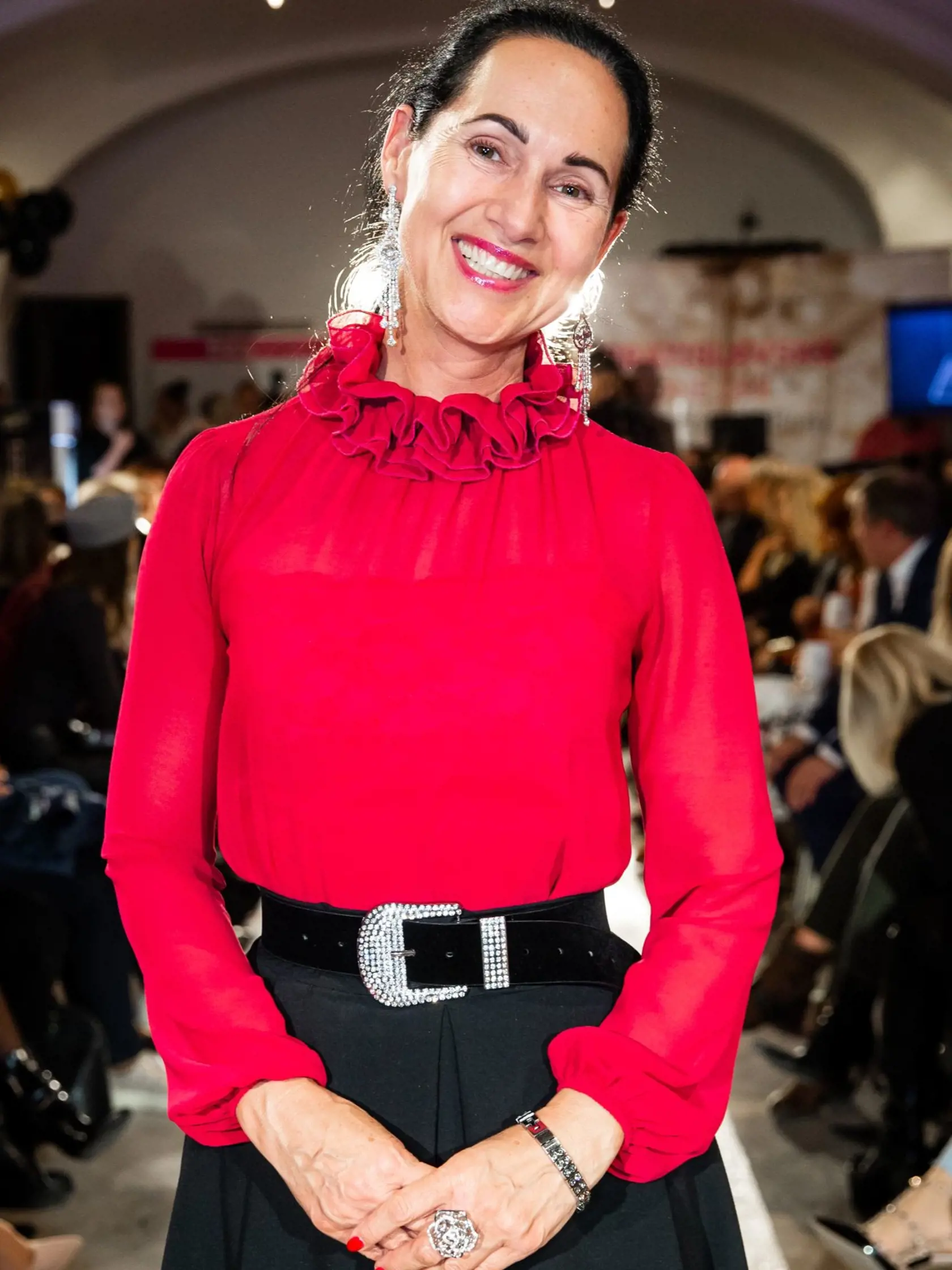 Rektorka policajnej akadémie Lucia Kurilovská sa dnes usmieva, ale pri zmienke o hospitalizácii jej do smiechu nebolo.