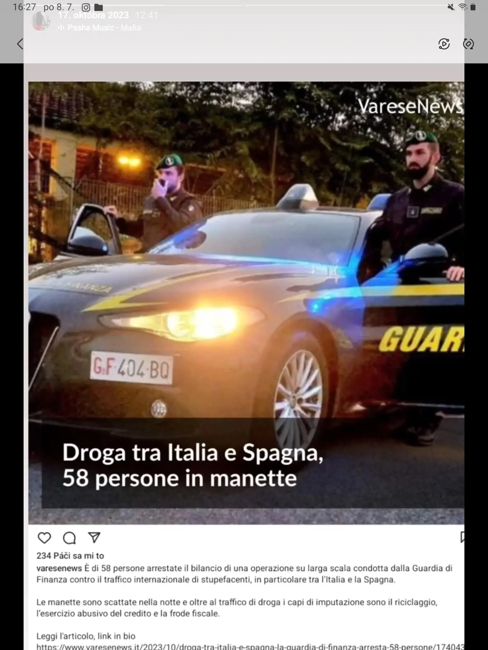 O úspešnom zadržaní niekoľkých členovv švajčiarskej a talianskej drogovej scény informovali tamojšie médiá.