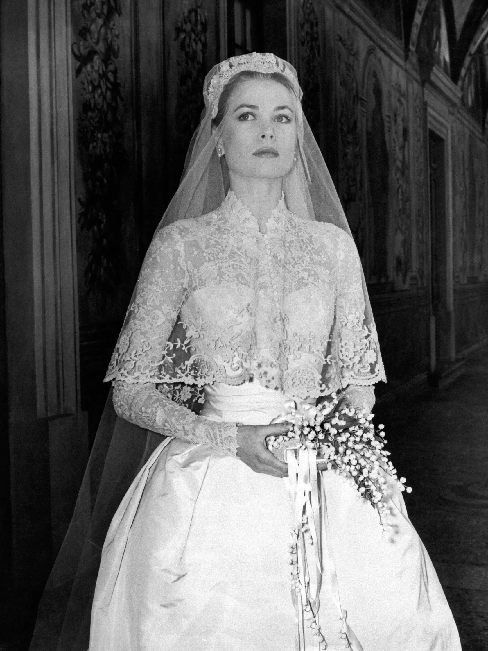 Fotka zo svadby Grace  Kelly († 52) z roku 1956