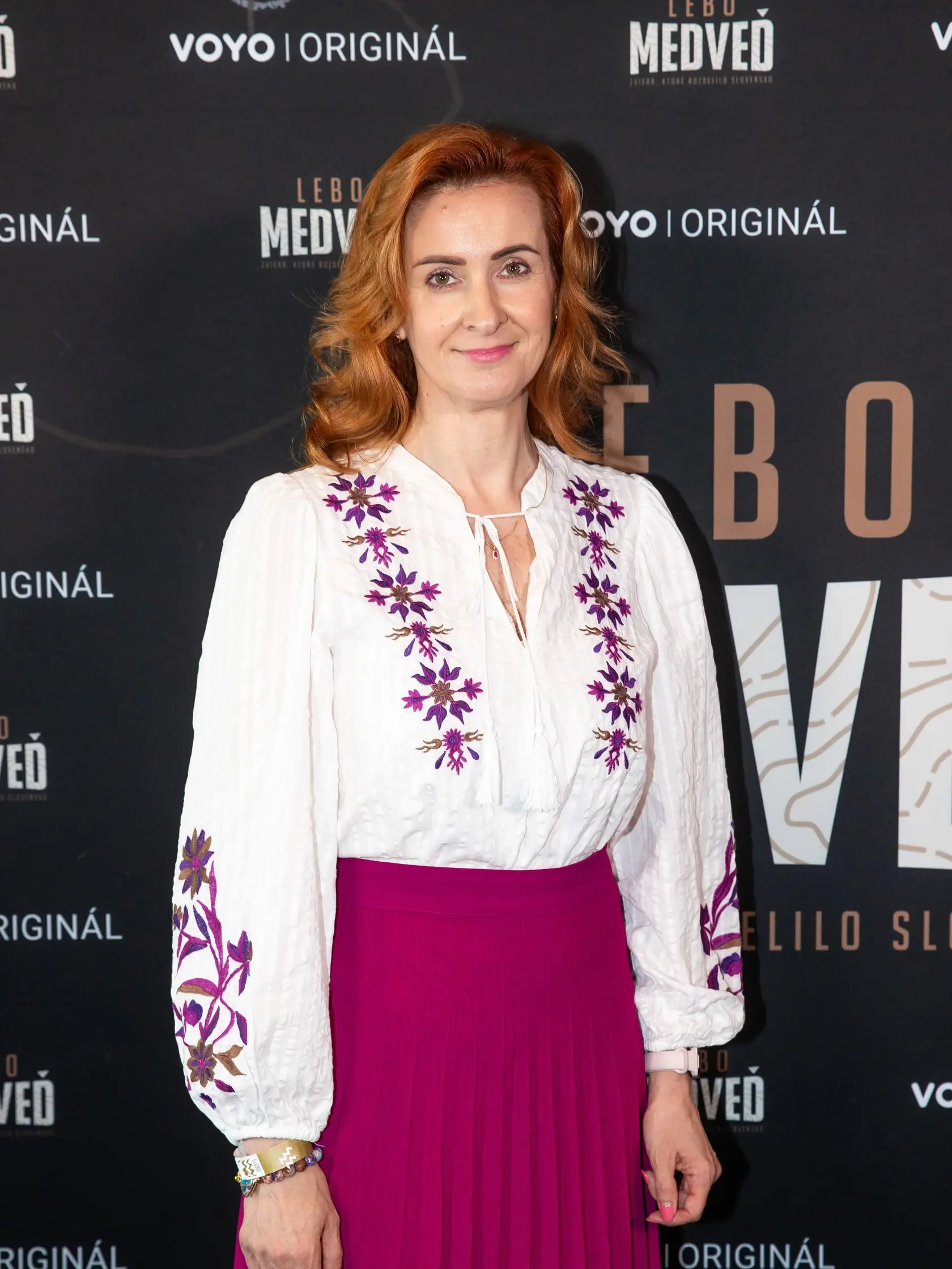 Na snímke Vladimíra Fabriciusová na predstavení Slovenského dokumentárneho seriálu Lebo medveď.