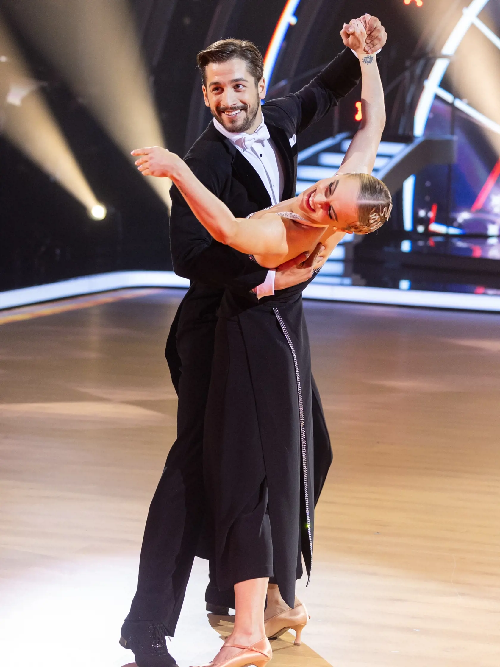 Finále šou Let's Dance. Na fotke Jakub Jablonský a Eliška Lenčešová.
