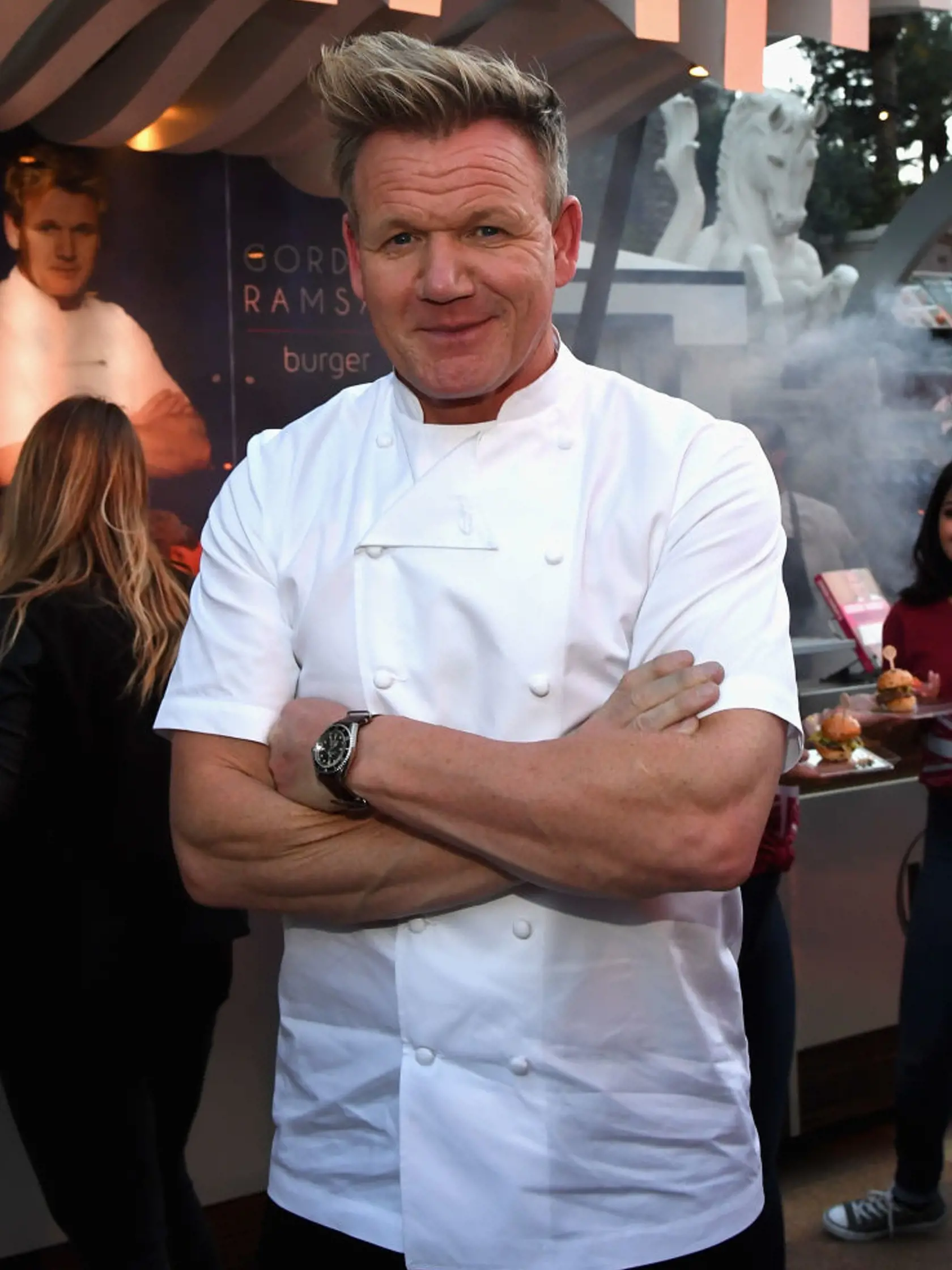LAS VEGAS, NV - MAY 11:  Chef and television personality Gordon Ramsay attends the 12th annual Vegas Uncork'd by Bon Appetit Grand Tasting event presented by the Las Vegas Convention and Visitors Authority and Southern Glazer's Wine and Spirits of Nevada at Caesars Palace on May 11, 2018 in Las Vegas, Nevada.  (Photo by Ethan Miller/Getty Images for Vegas Uncork'd by Bon Appetit)