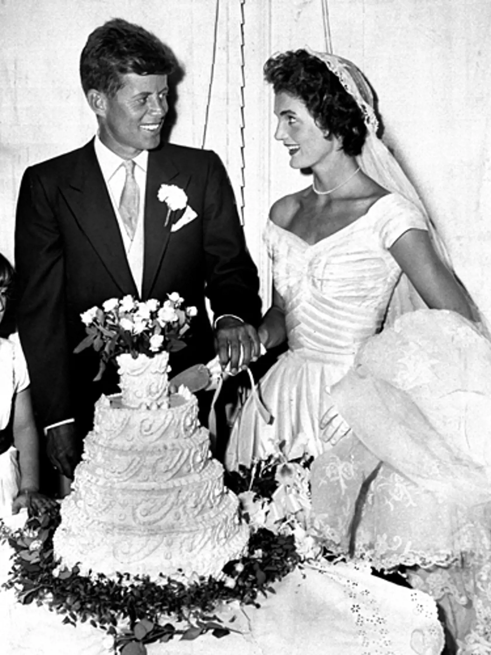 John a Jackie Kennedyovci v ich veľký deň (1953).