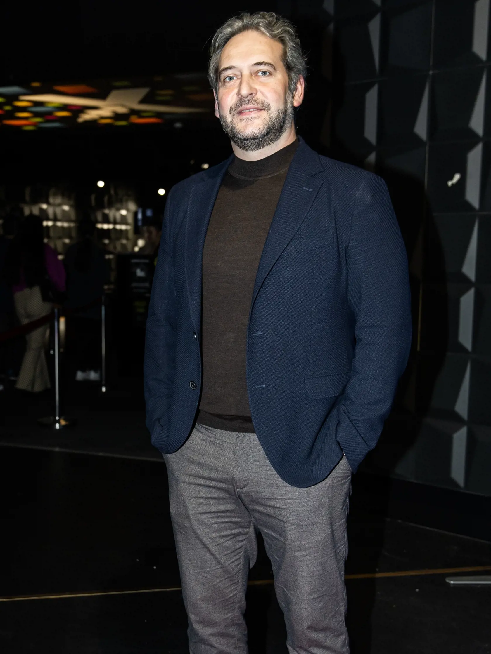 Slávnostné premietanie dvoch seriálov z produkcie súkromnej televízie v Bratislave. Na snímke Martin Mňahončák.