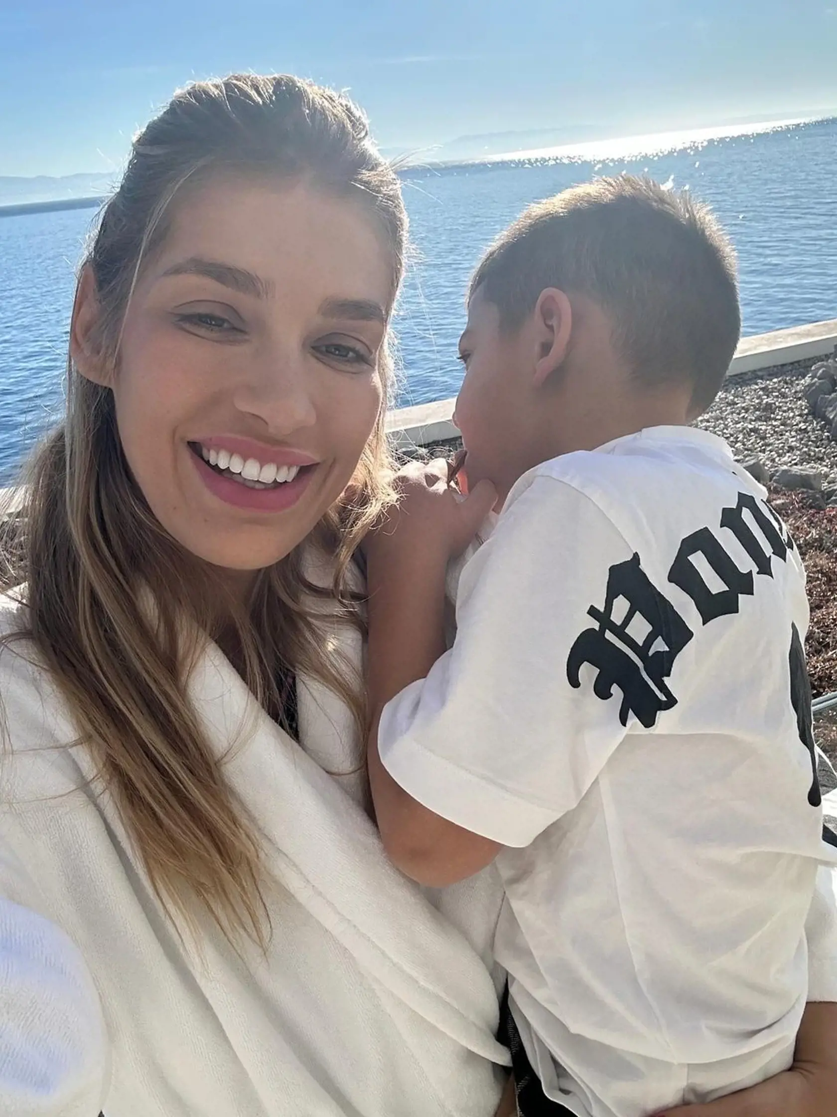 Jasmina Alagič v Chorvátsku so Sanelom.
