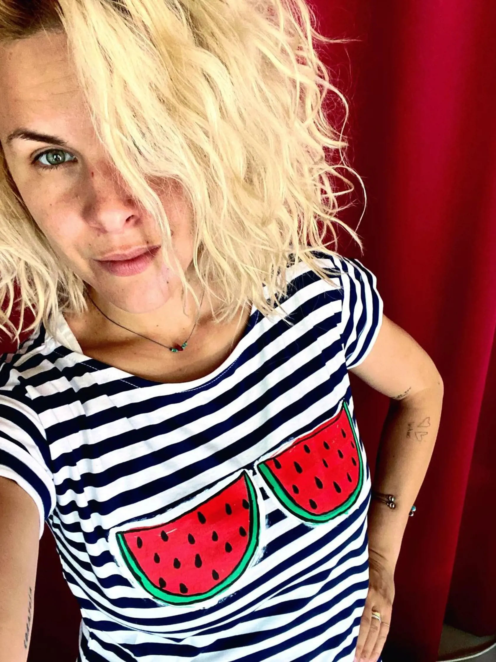 Kristína Tormová ako blondína. 