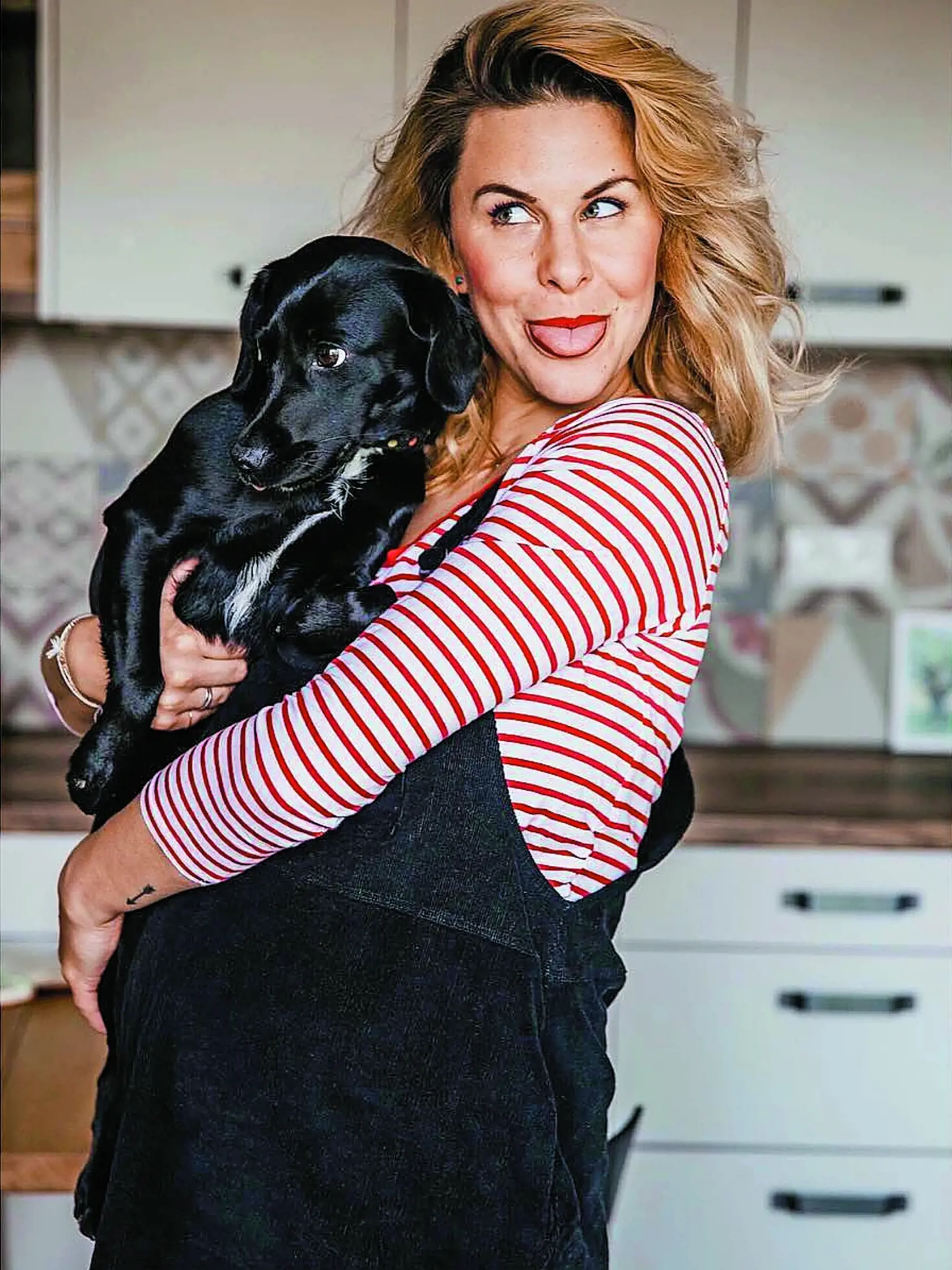Kristína Tormová so psíkom