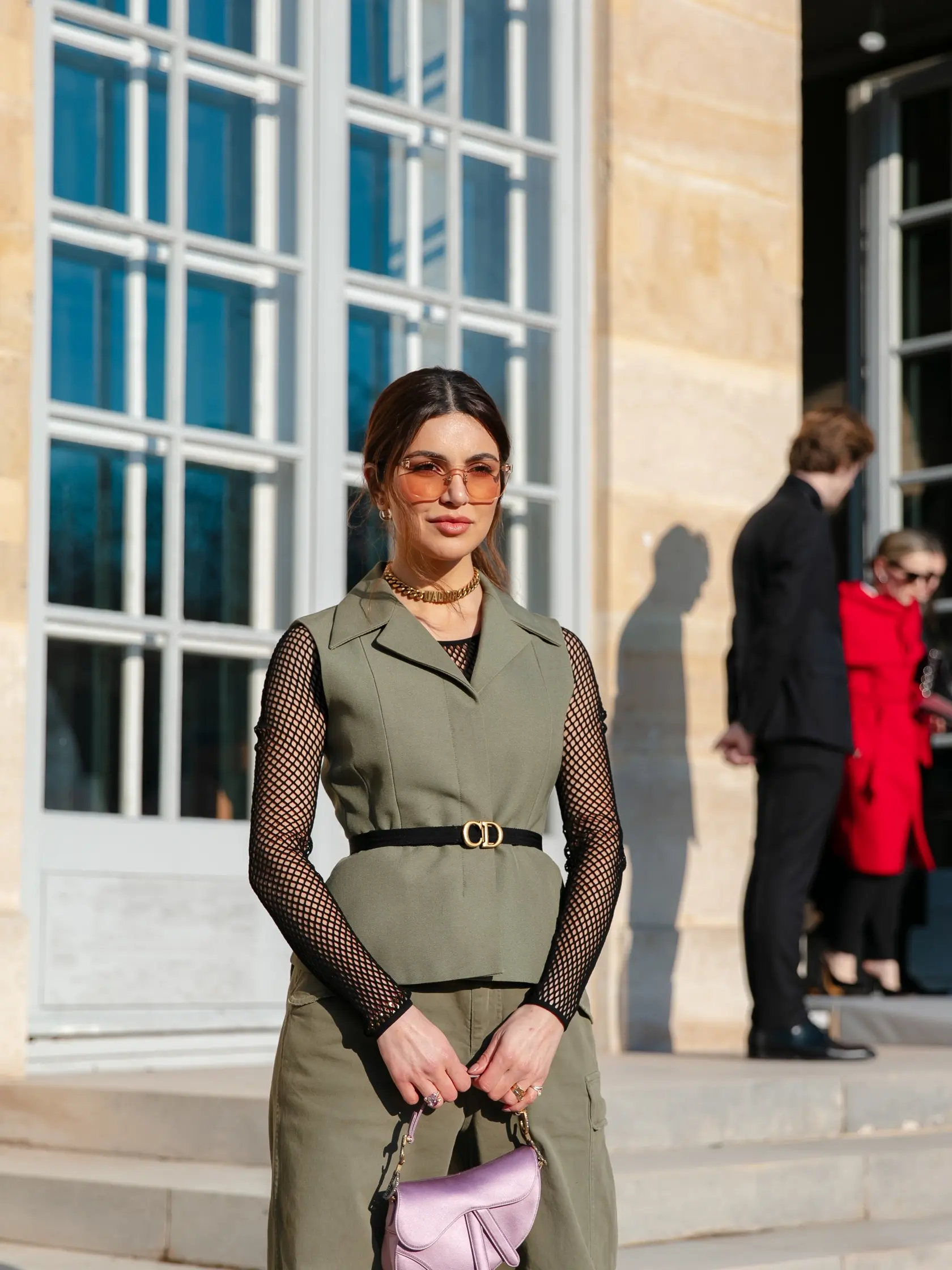 Street style Christian Dior.