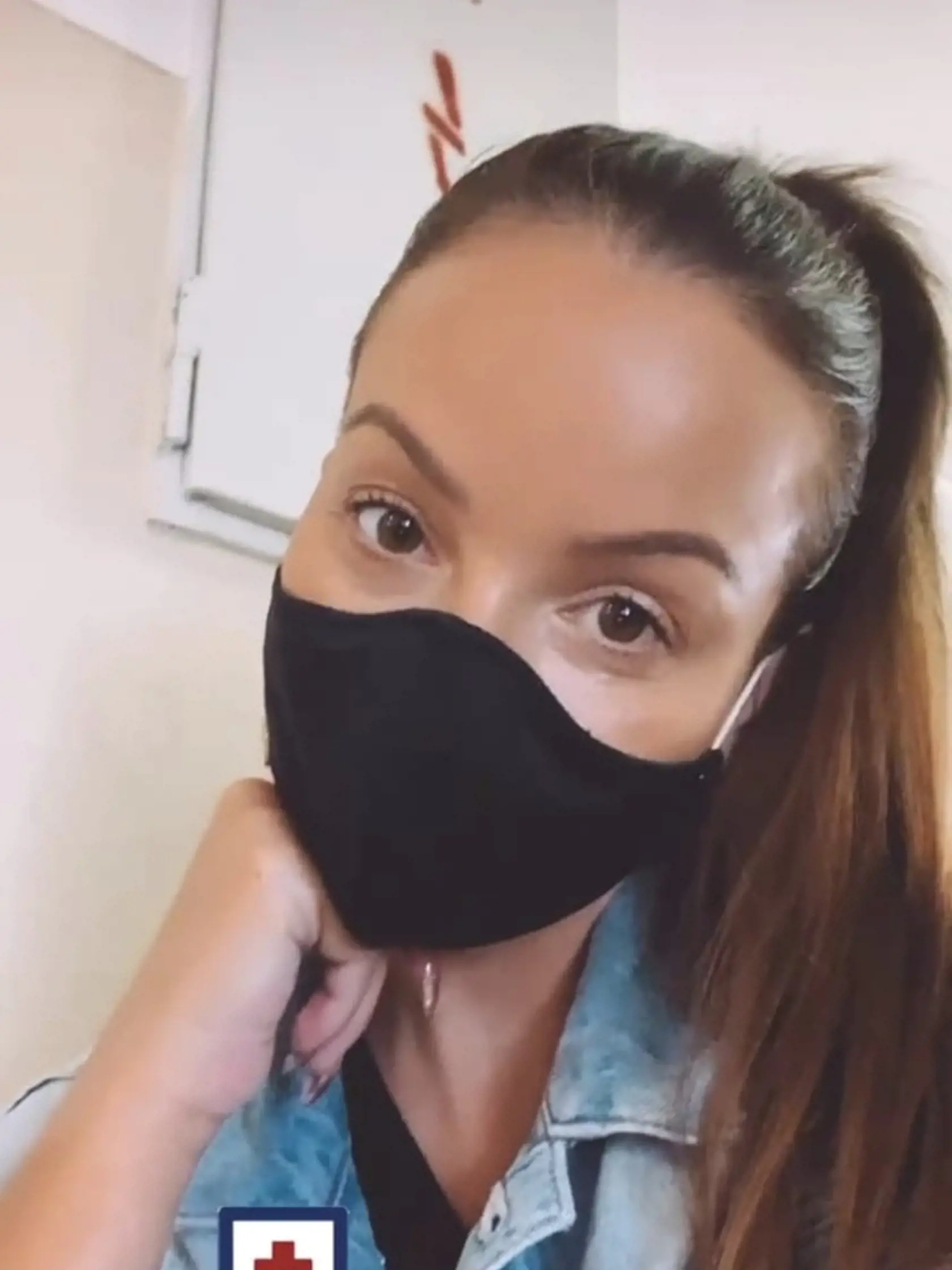 Veronika Nízlová v nemocnici