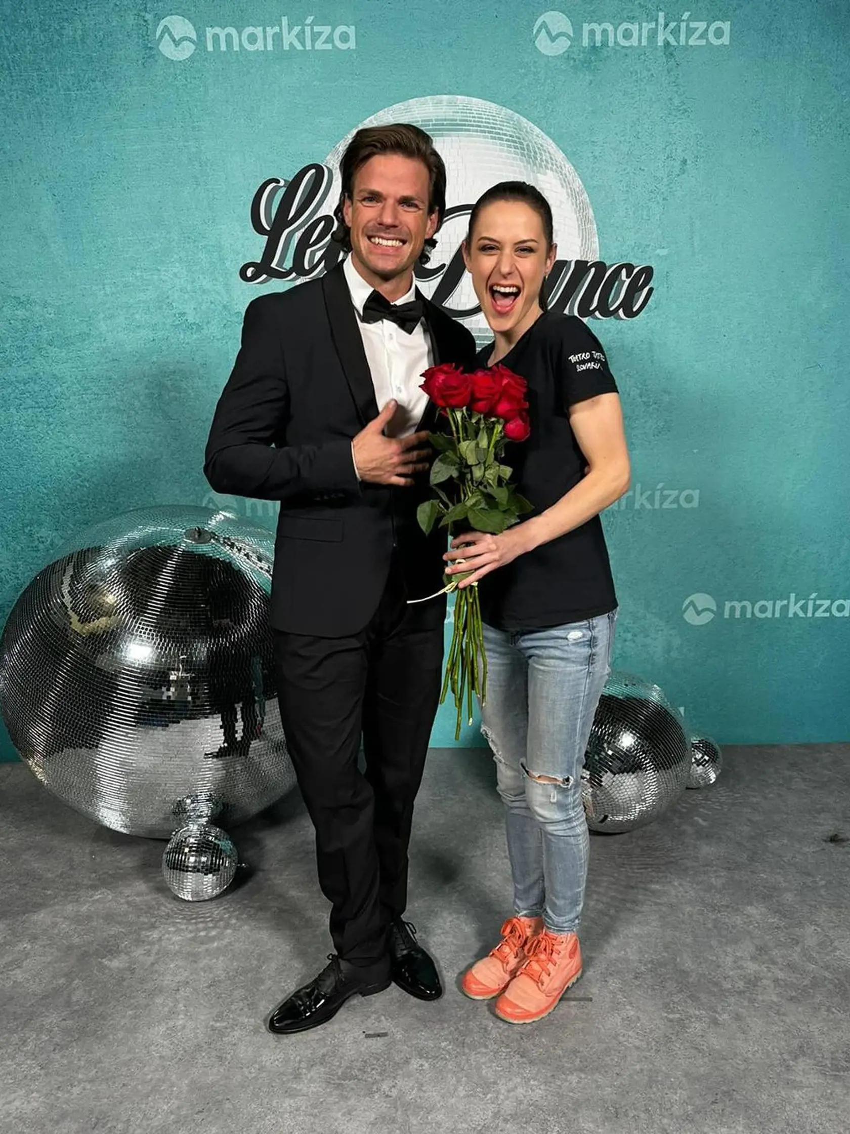 Radko Urbanyak a Anička Jakab Rakovská spolu nakrúcali dokrútku pre Let´s Dance.