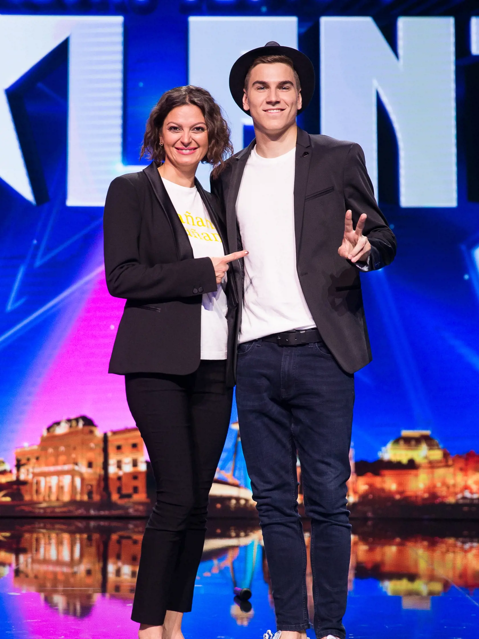 Tlačová konferencia k projektu Československo má talent 2018 v štúdiách televízie JOJ na Bratislavskej Kolibe. Na snímke Lujza Garajová Schrameková a David Gránsky.