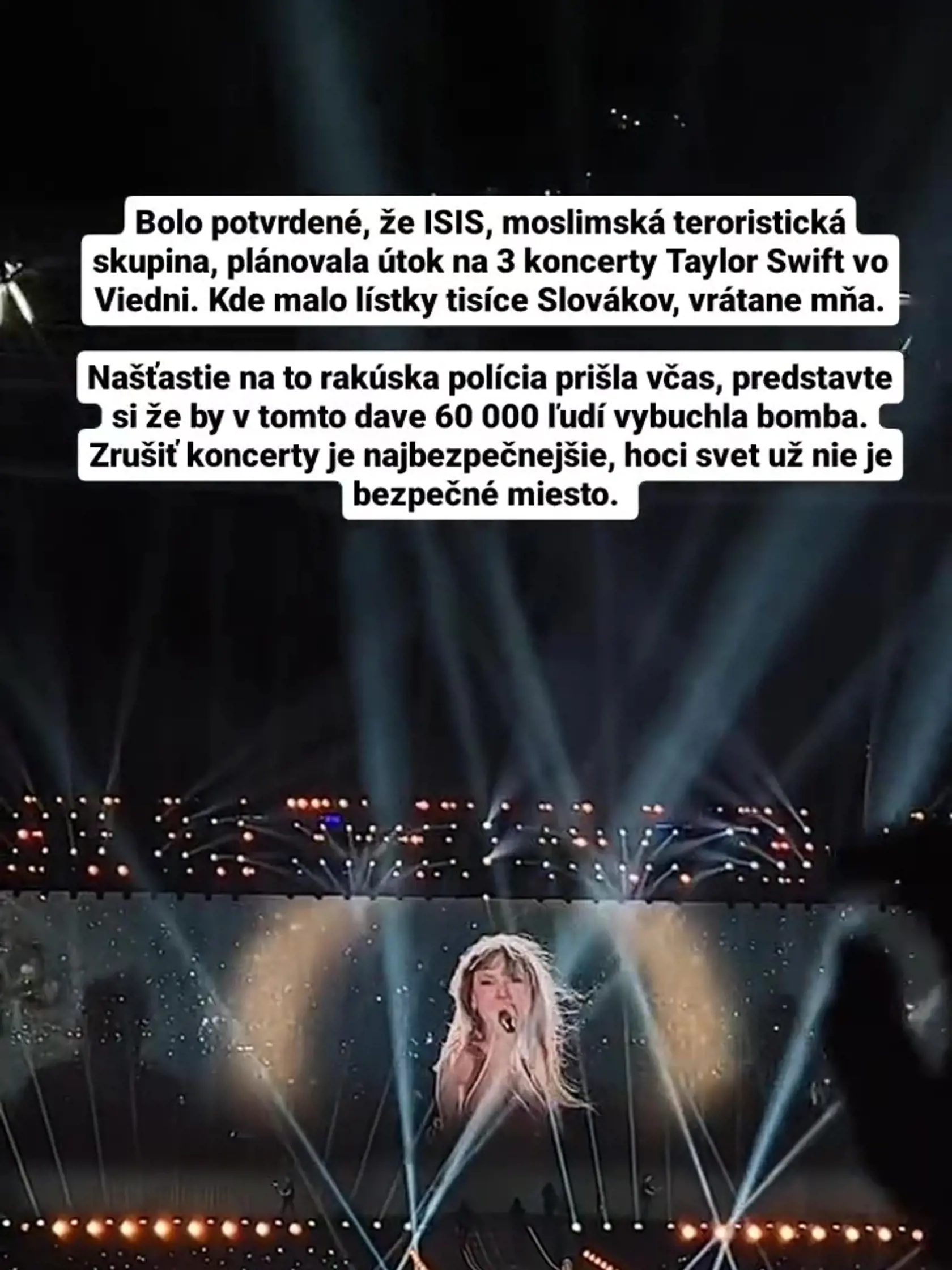Rakúska polícia prišla na hrozbu útoku na koncerte Taylor Swift našťastie včas, pripomína Milan Bandúr známy ako Milan Bez Mapy.