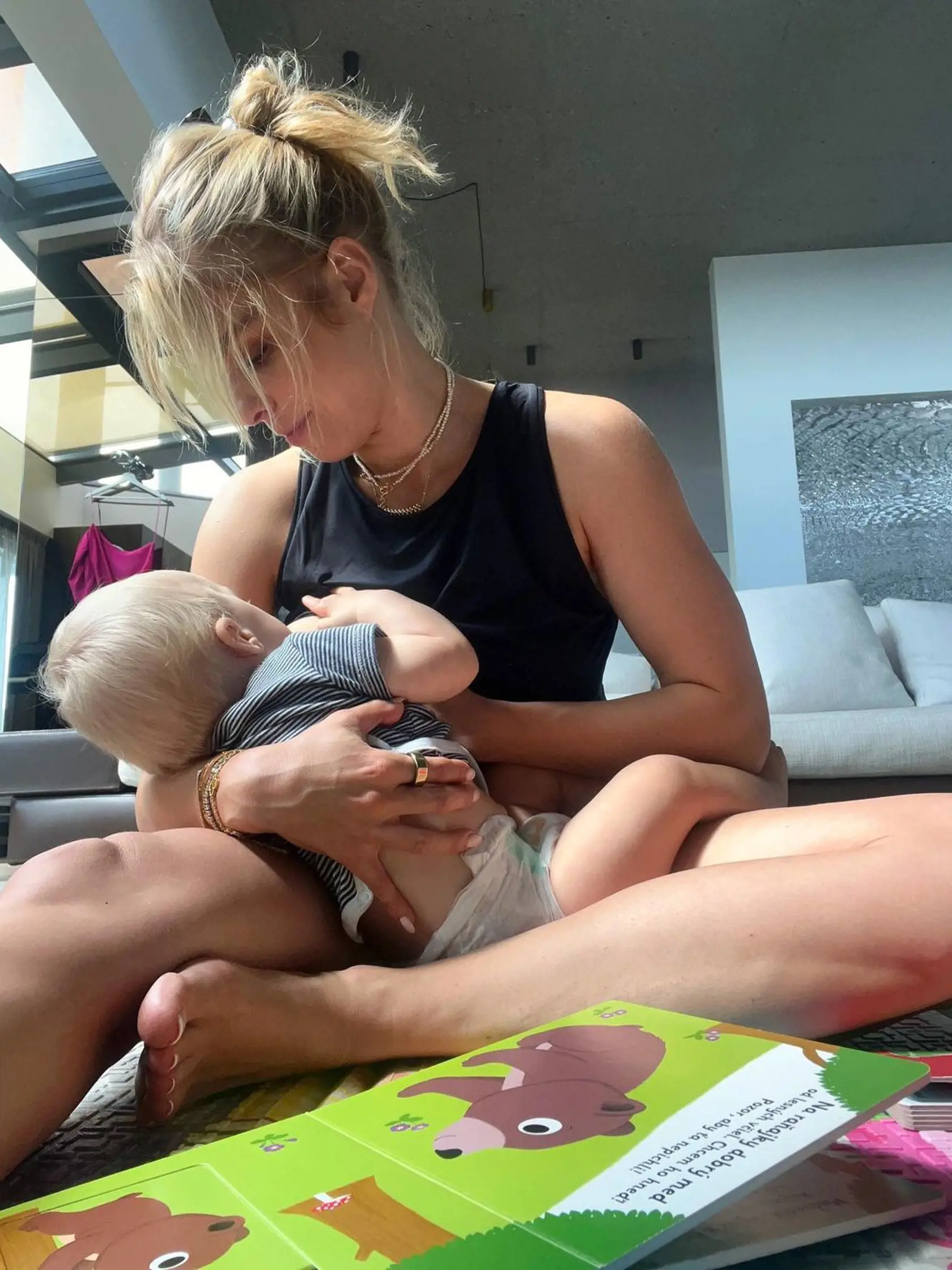 Veronika so synčekom Šimonkom Kolomanom