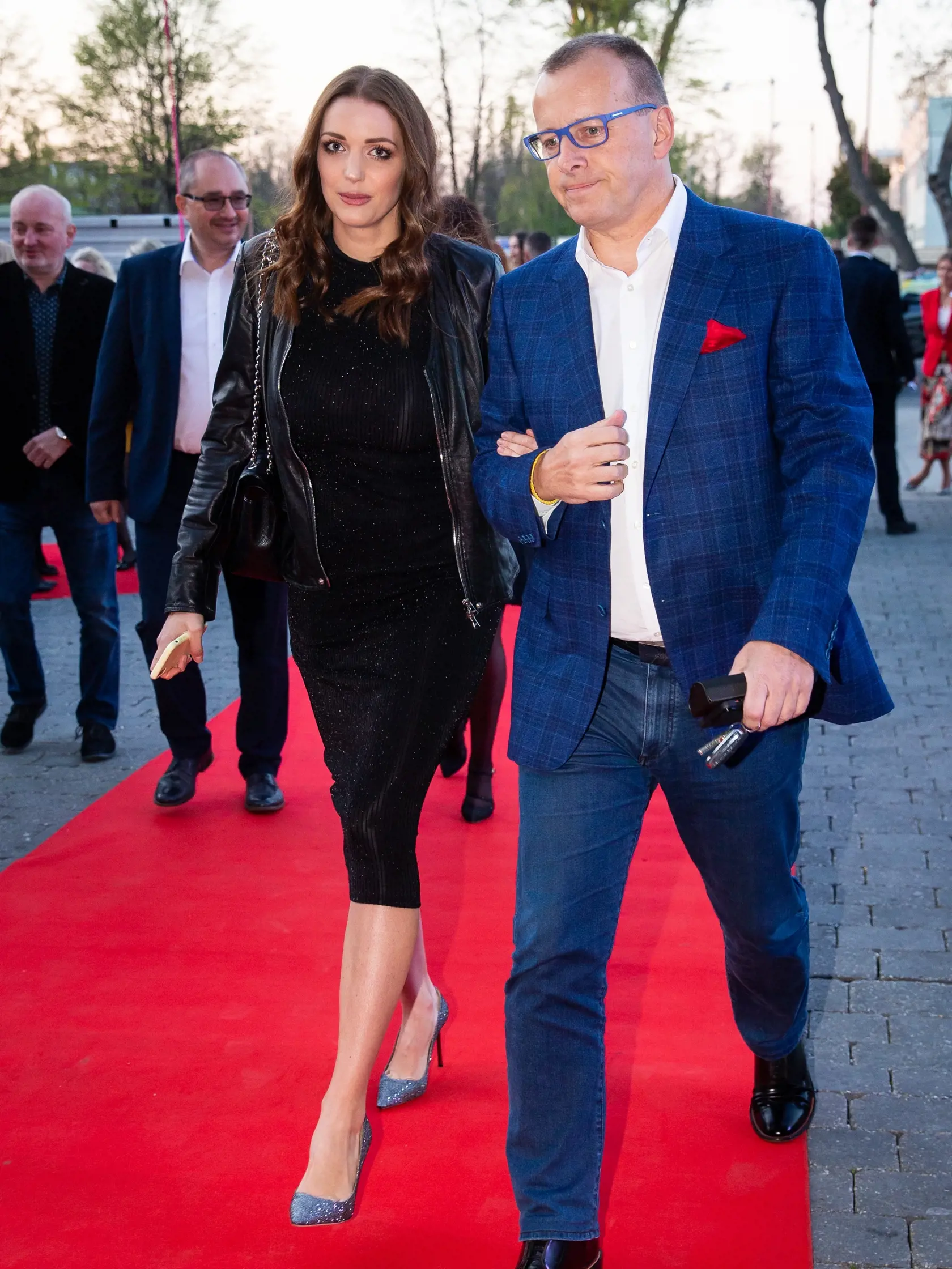 Prvý deň jarných Bratislavských módnych dní. Na snímke Boris Kollár a Barbora Richterová.