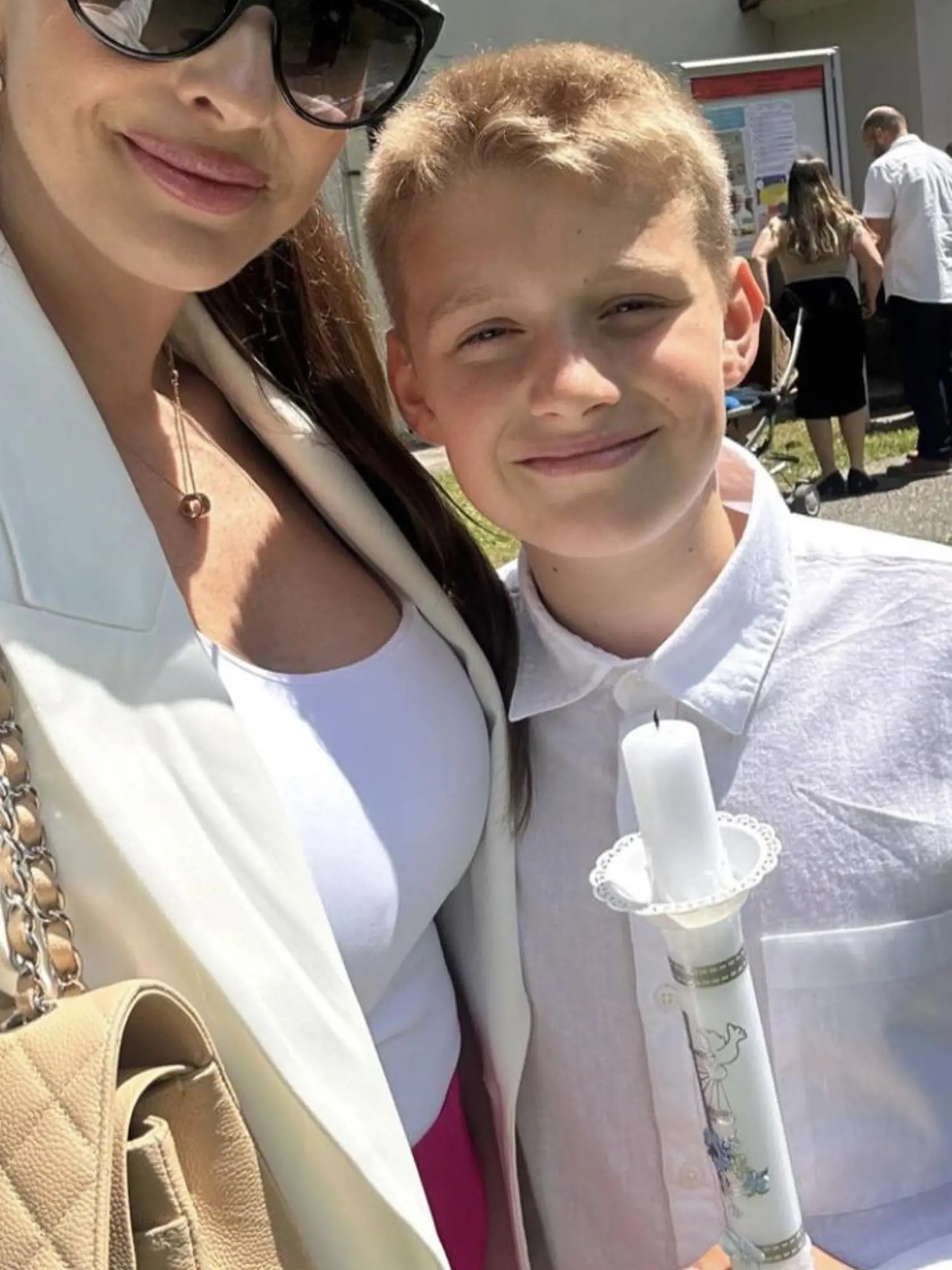 Kollárova ex Barbora Richterová s ich spoločným synom Arturom.