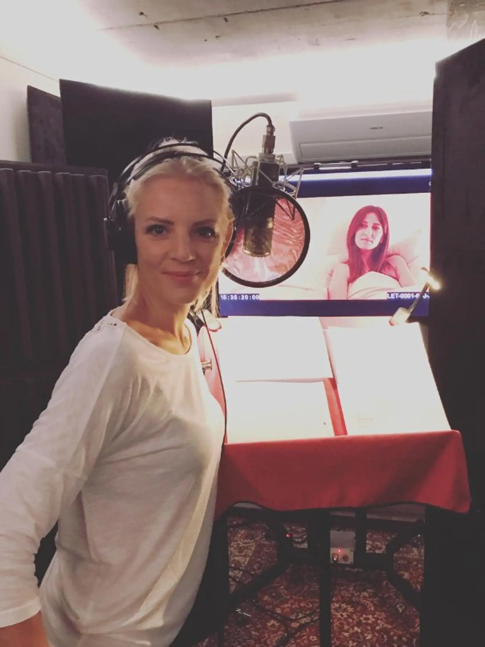 Barbora Chlebcová v dabingovom štúdiu