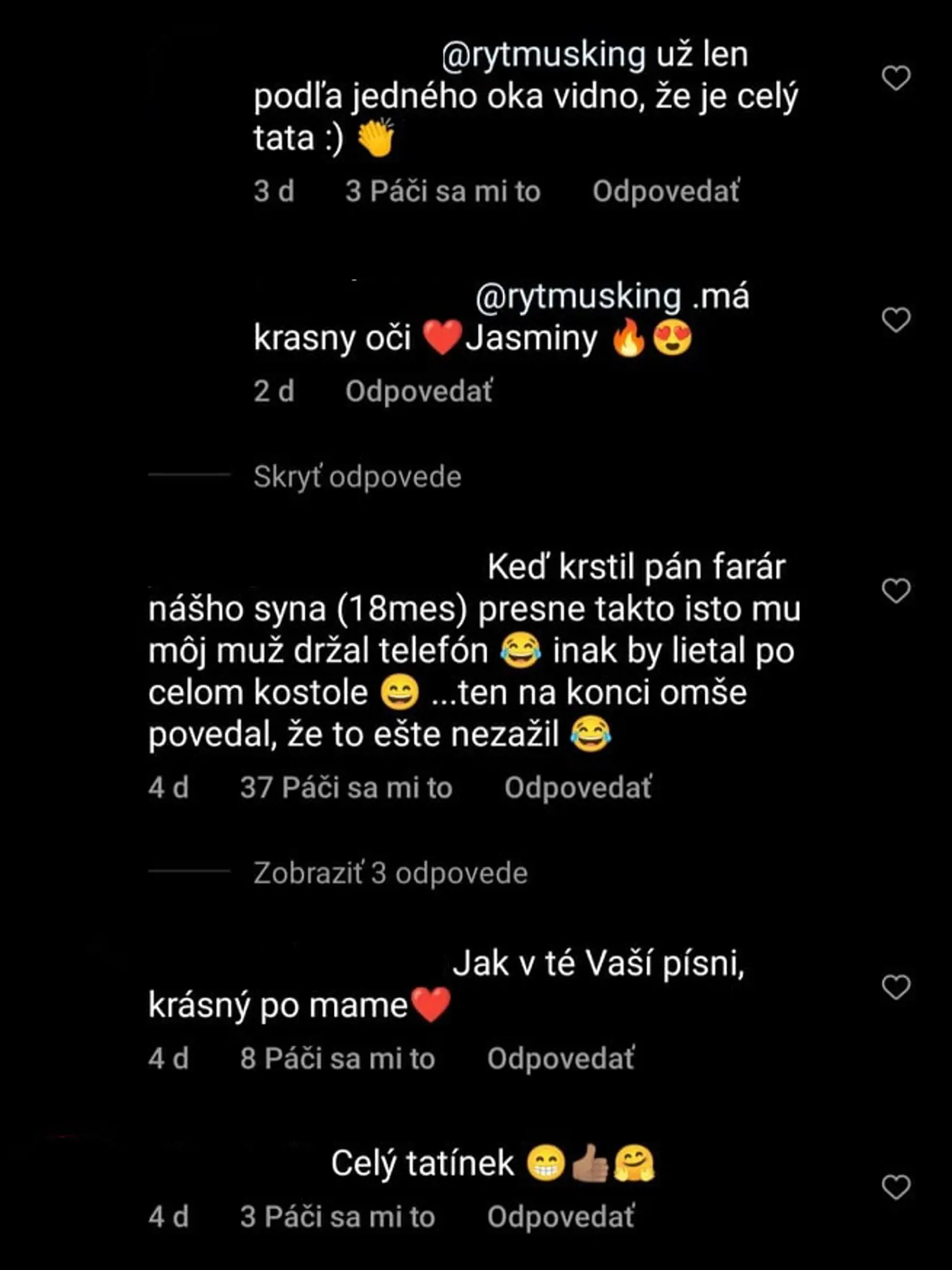 Ďalší fanúšikovia zasa majú pocit, že má Jasminine oči.