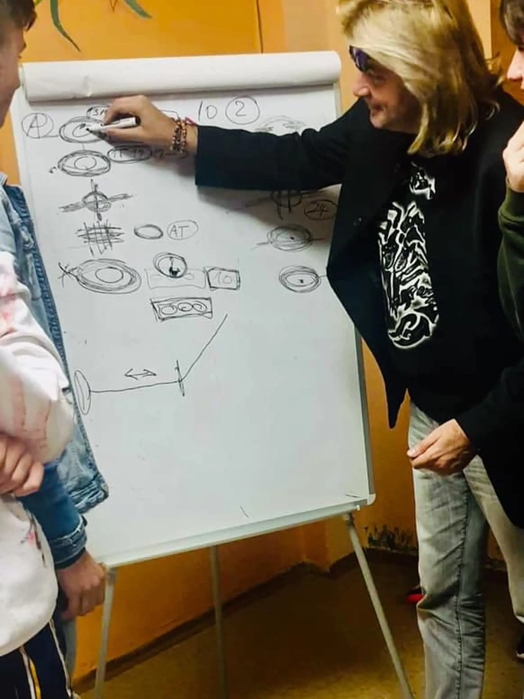 Pri prednáške na Súkromnej obchodnej akadémii, Petrovianska  v Prešove.