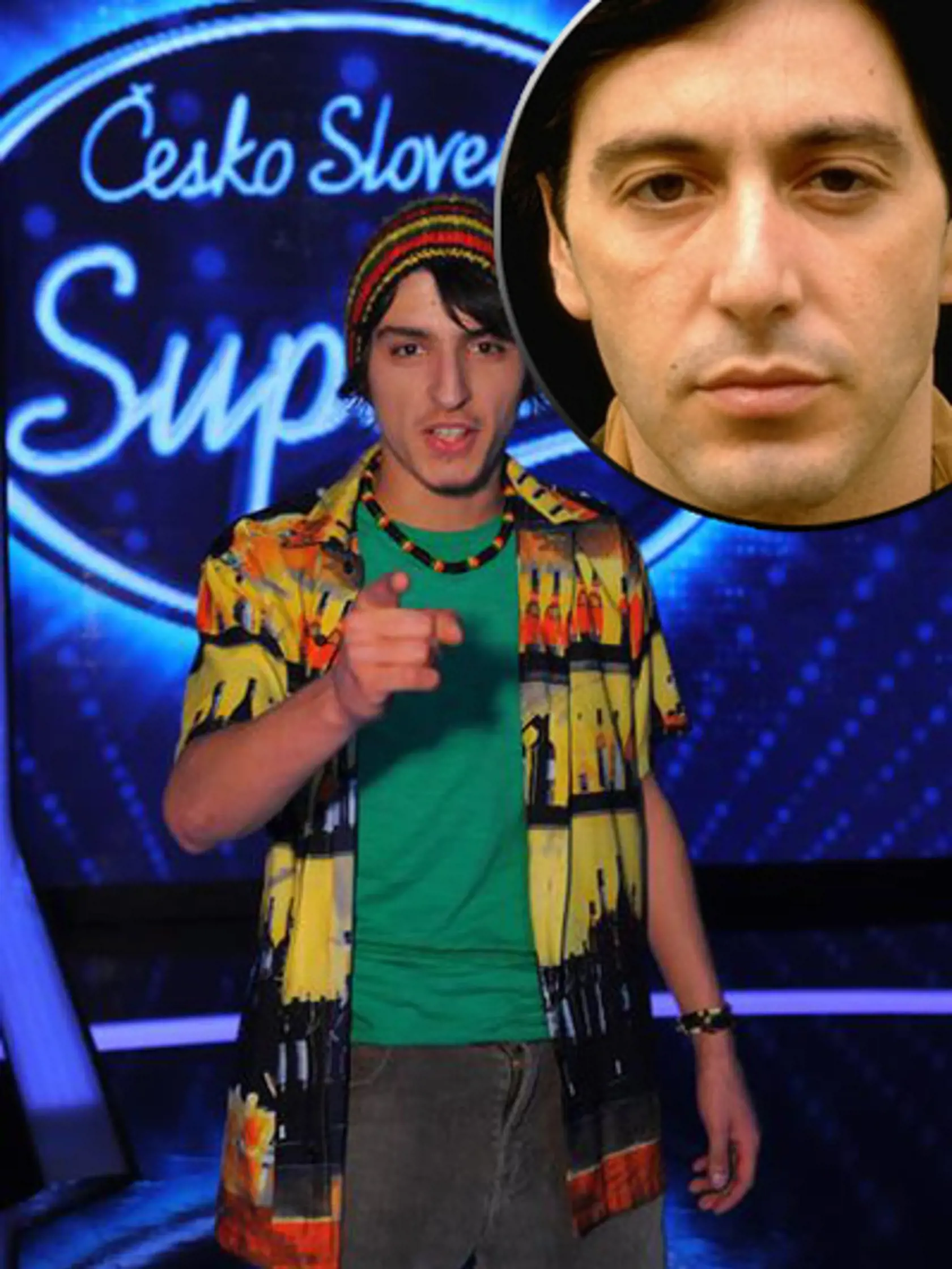 Michal
Šeps. V krúžku: Mladý Al Pacino