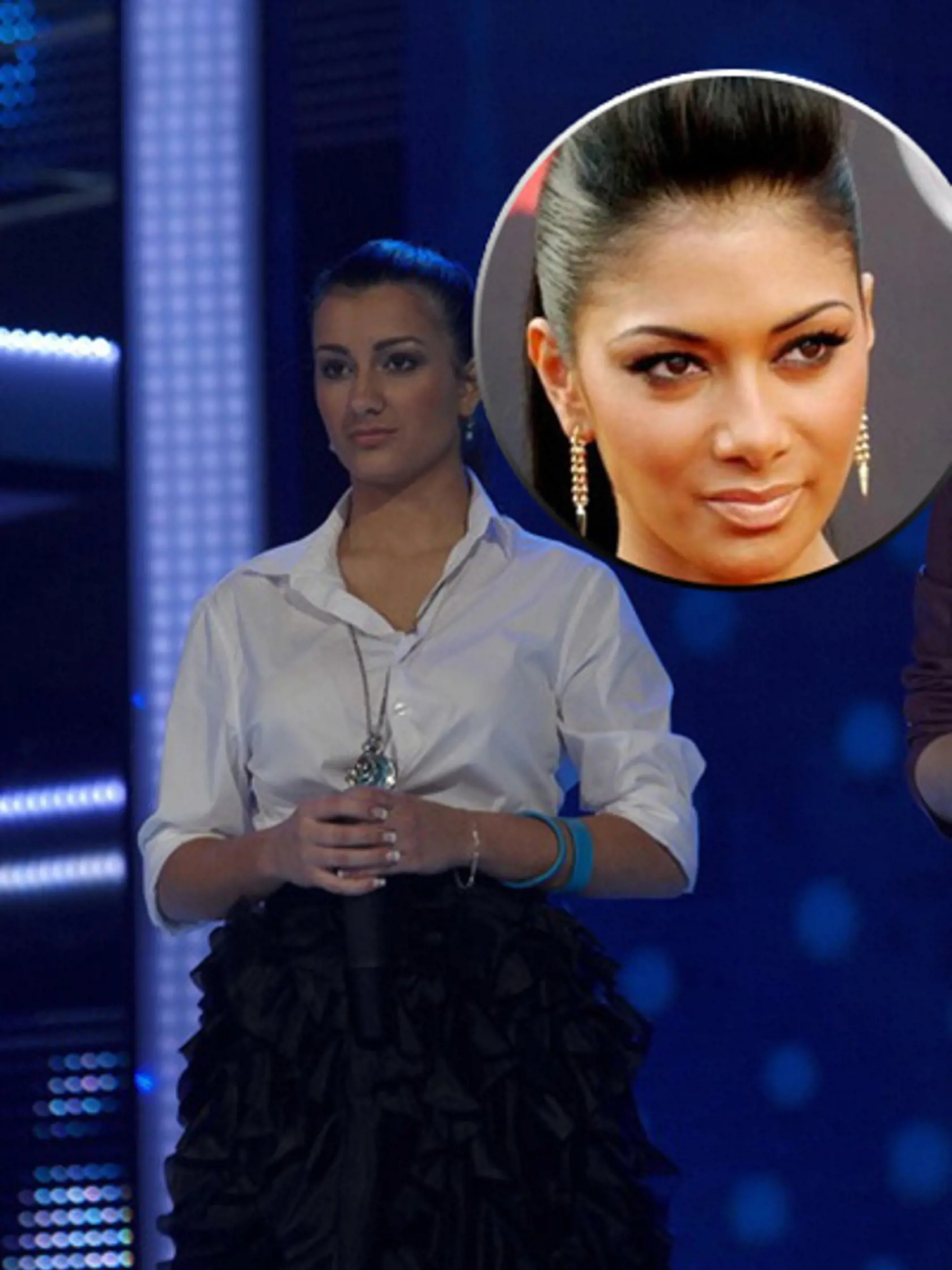 Monika
Povýšilová. V krúžku: Nicole
Scherzinger