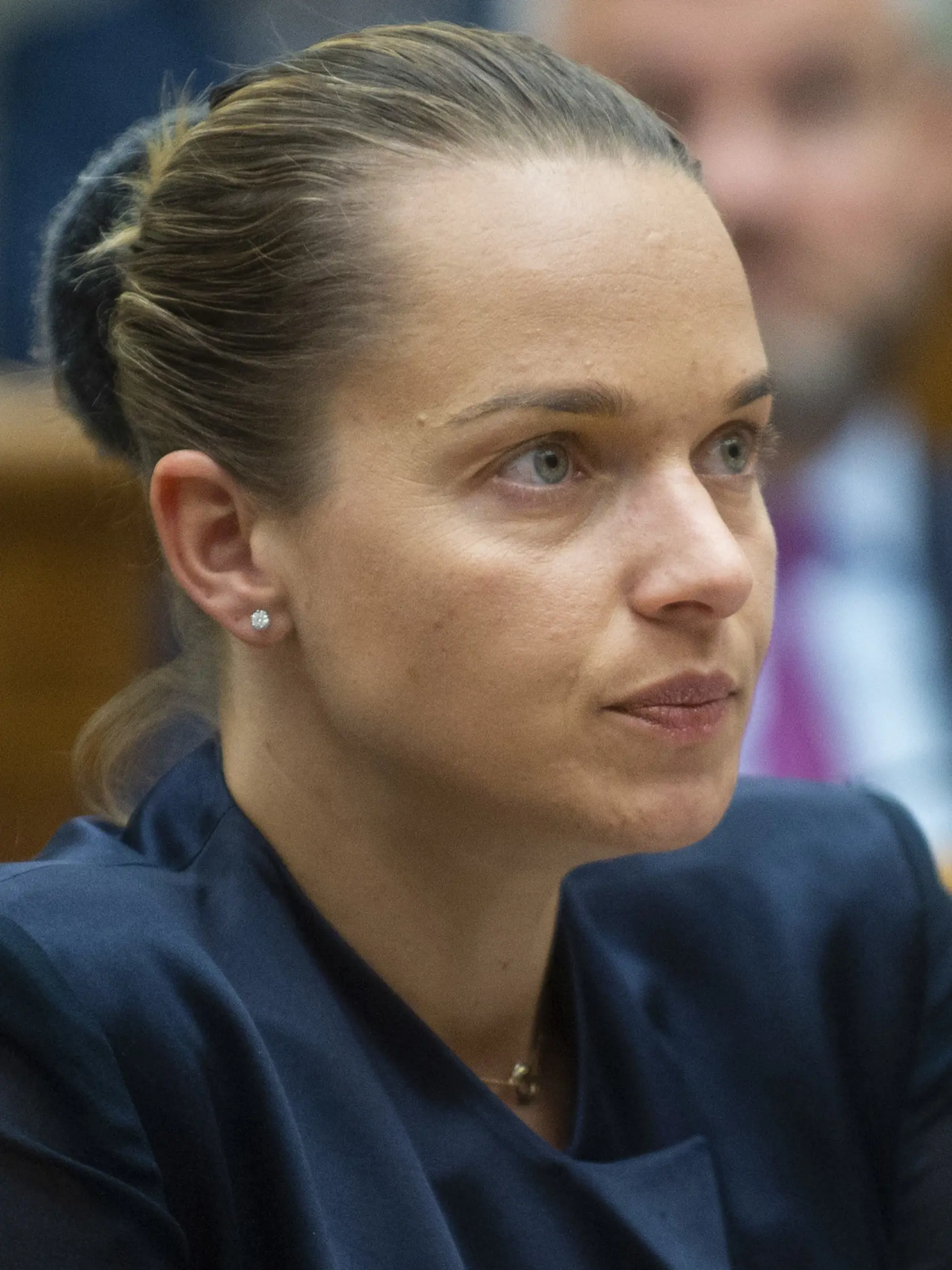 Na snímke nezaradená poslankyňa Národnej rady (NR) Slovenskej republiky Romana Tabák počas rokovania 65. schôdze parlamentu v utorok 24. mája 2022 v Bratislave. FOTO TASR - Jakub Kotian