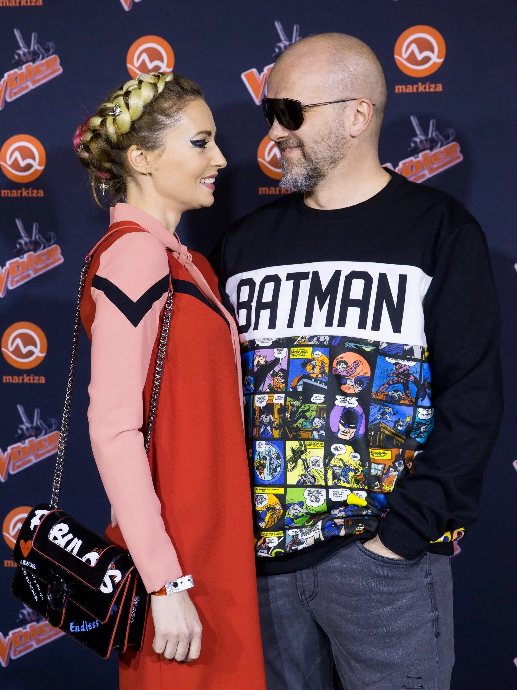 Párty televízie Markíza k predstaveniu novej hudobnej show "The Voice" v Bratislave. Na snímke Mária Čírová s manželom Marošom Kachútom.