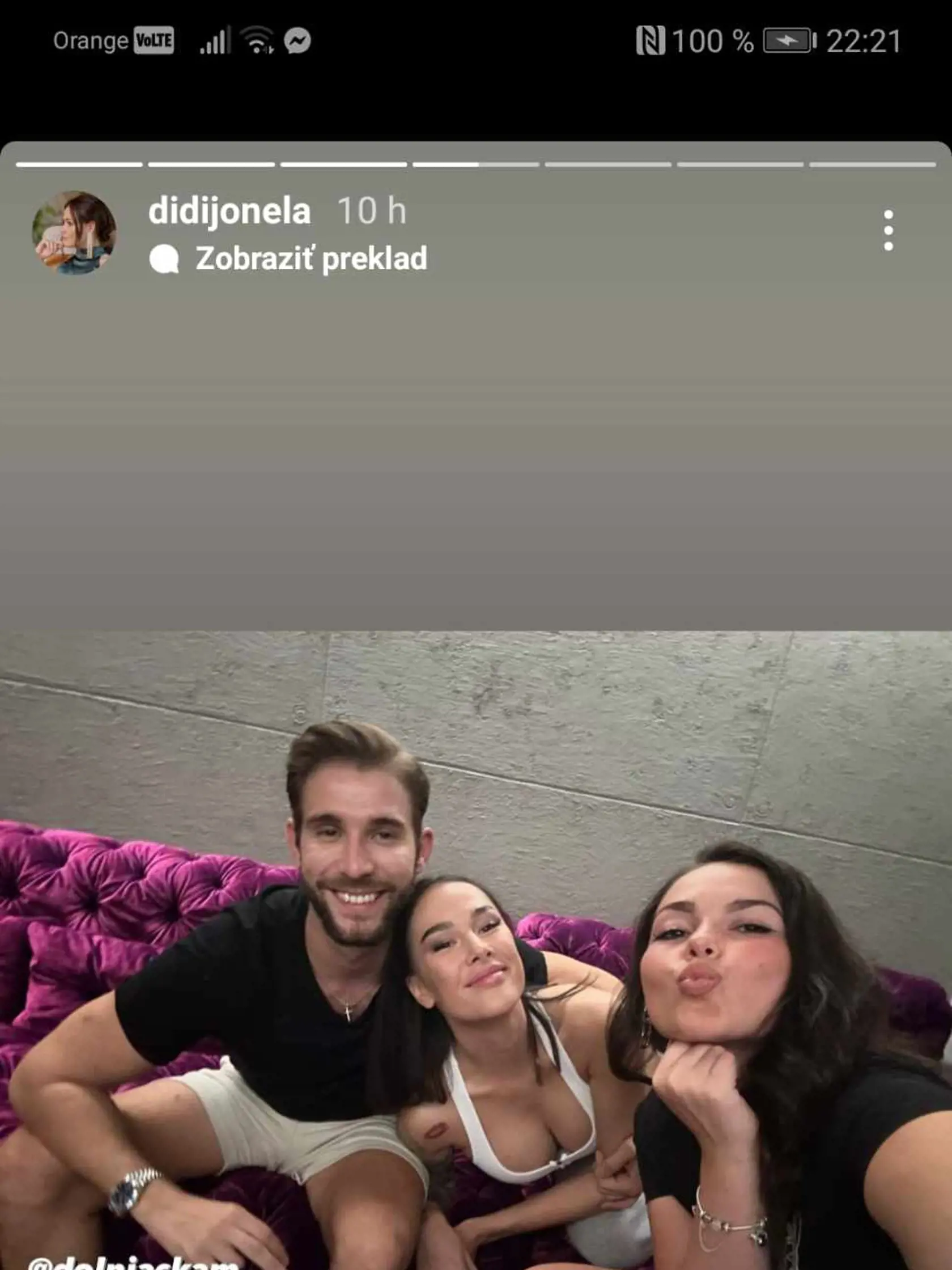 Tomáš a Marcela na stretnutí s ďalšou kráskou zo šou, Dianou.