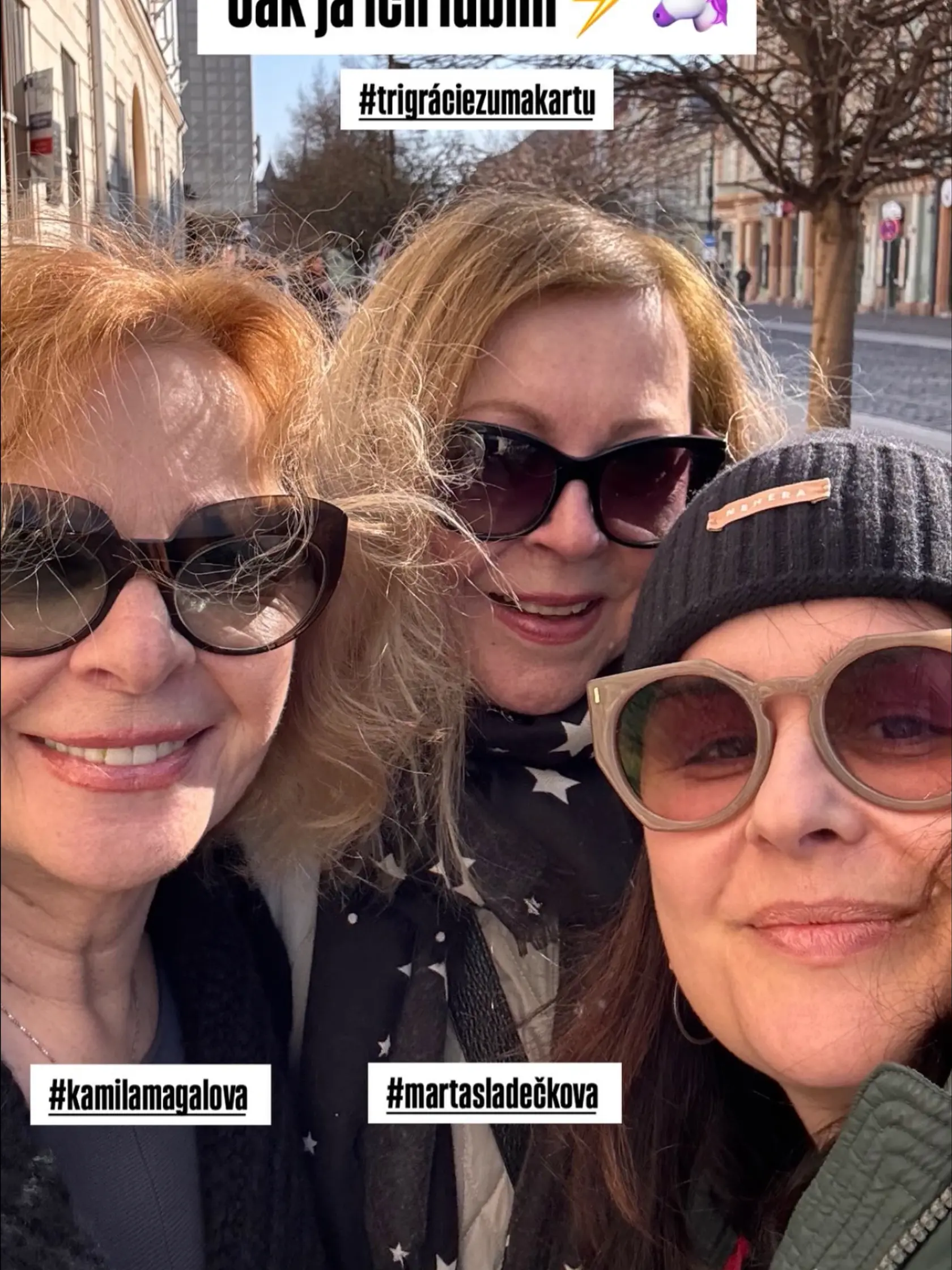 Kamila Magálová, Marta Sládečková a Petra Polnišová.