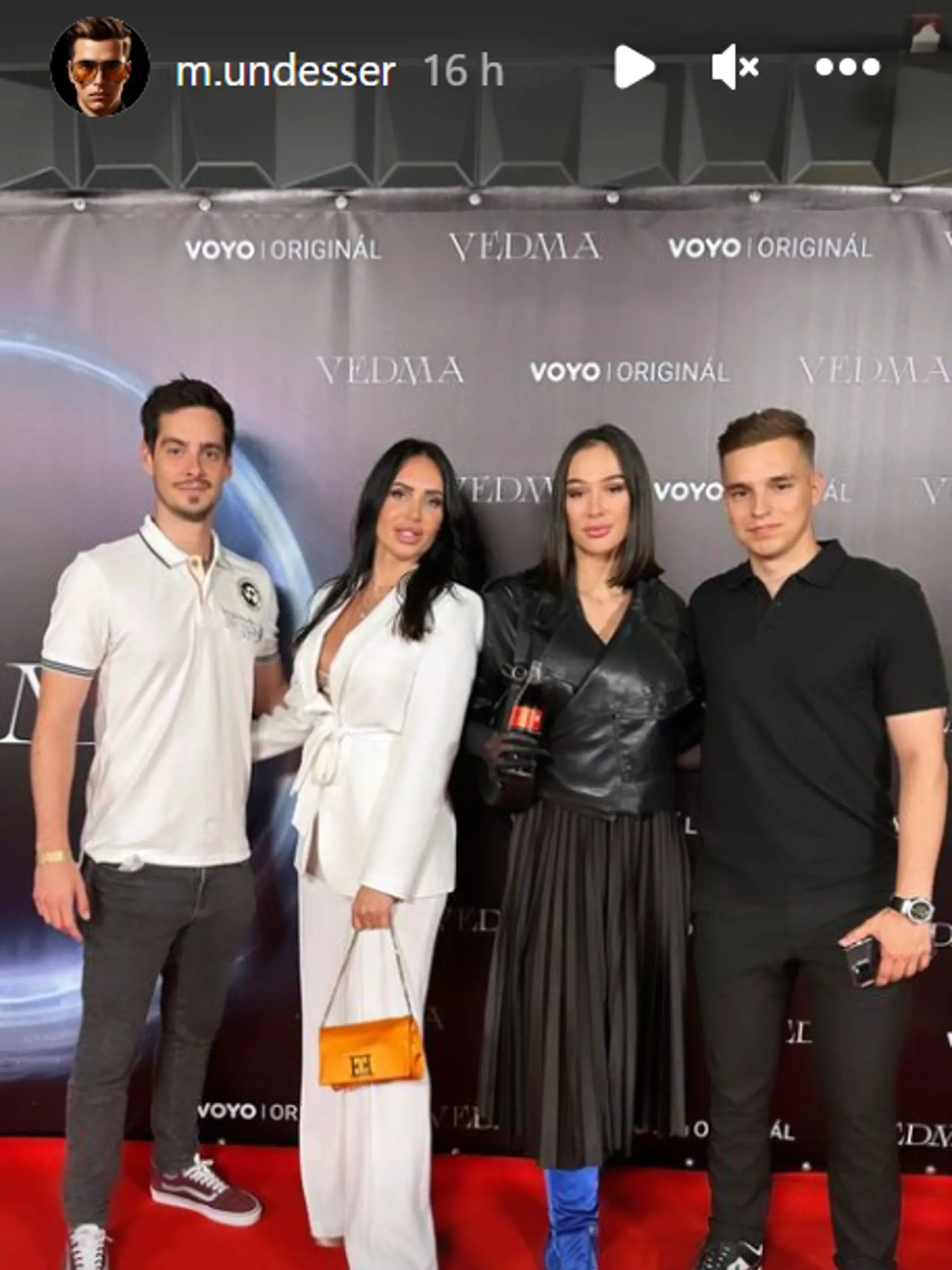 Niki a Marcela na premiére minisérie Vedma.