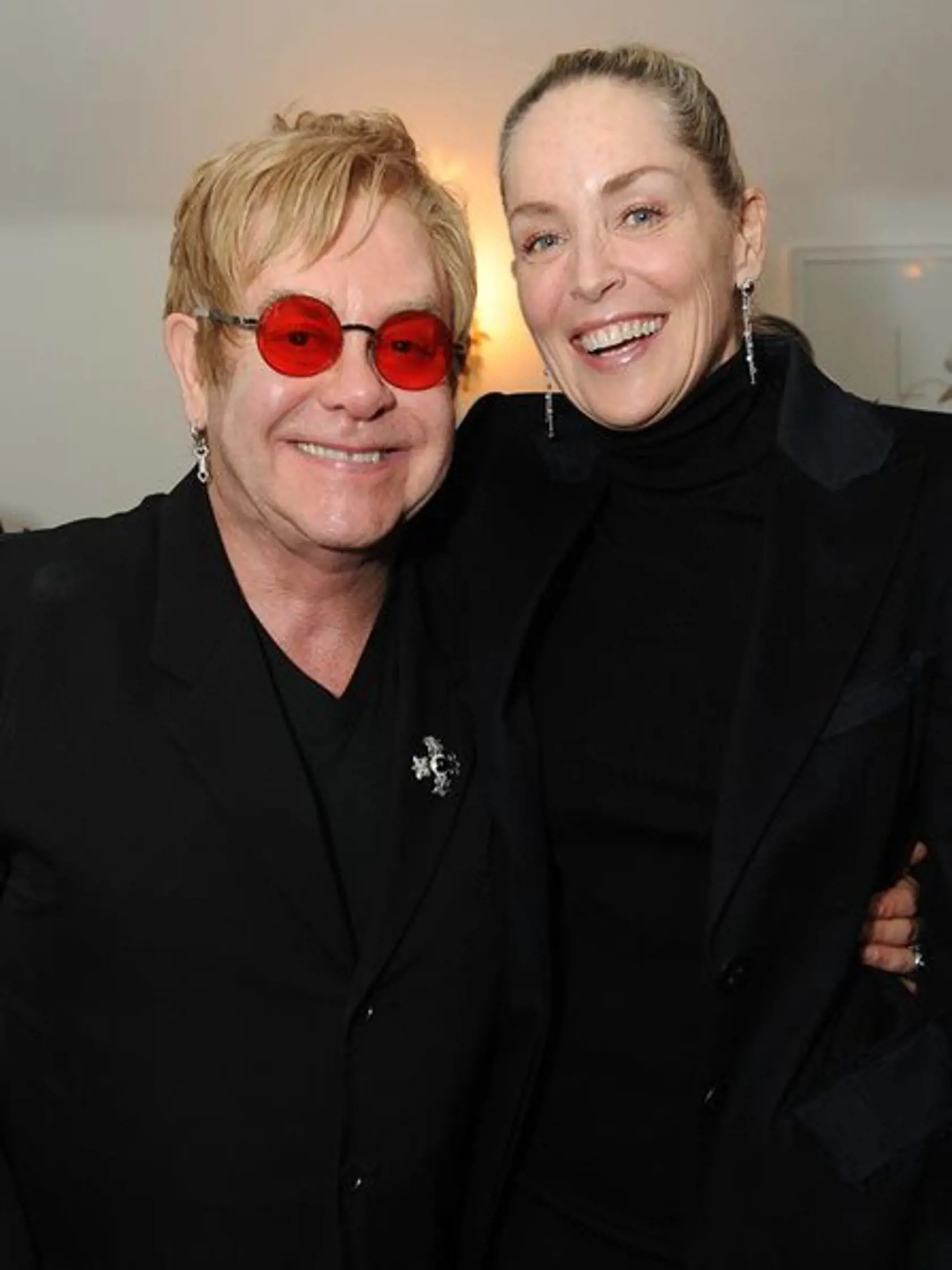 Elton John so Sharon Stone.