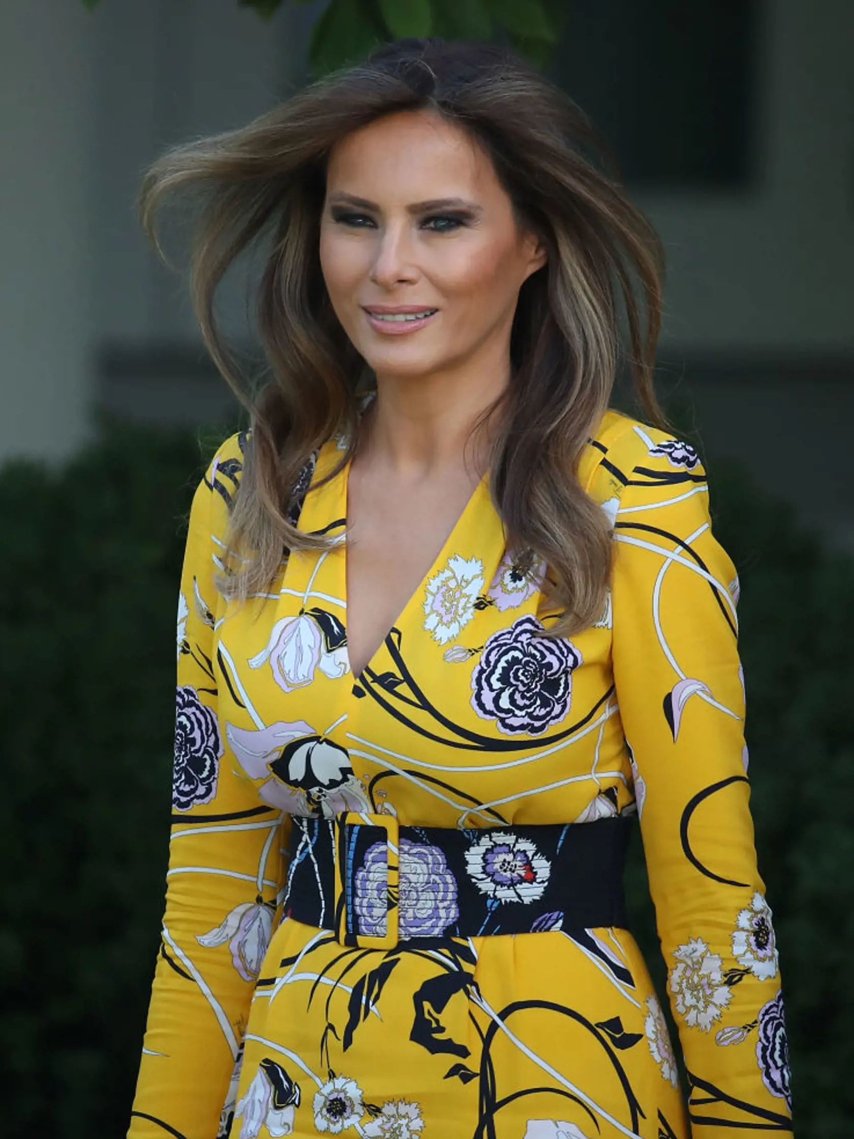Melania Trump, keď bola prvý raz prvou dámou.