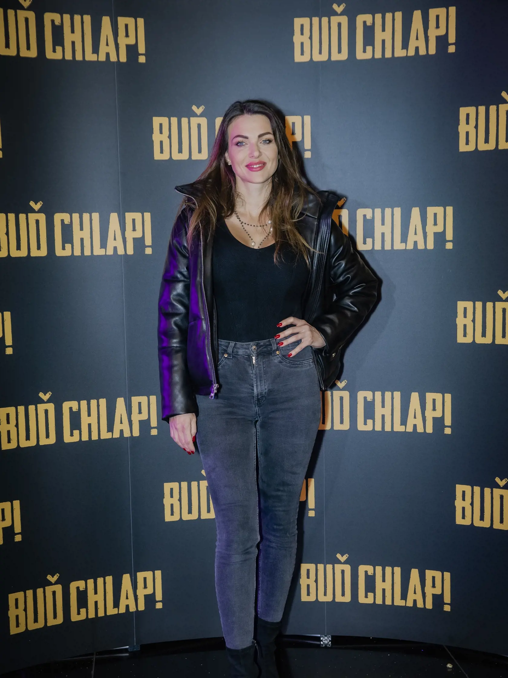 Na snímke Martina Schindlerová počas slávnostnej premiéry filmu Buď chlap!
