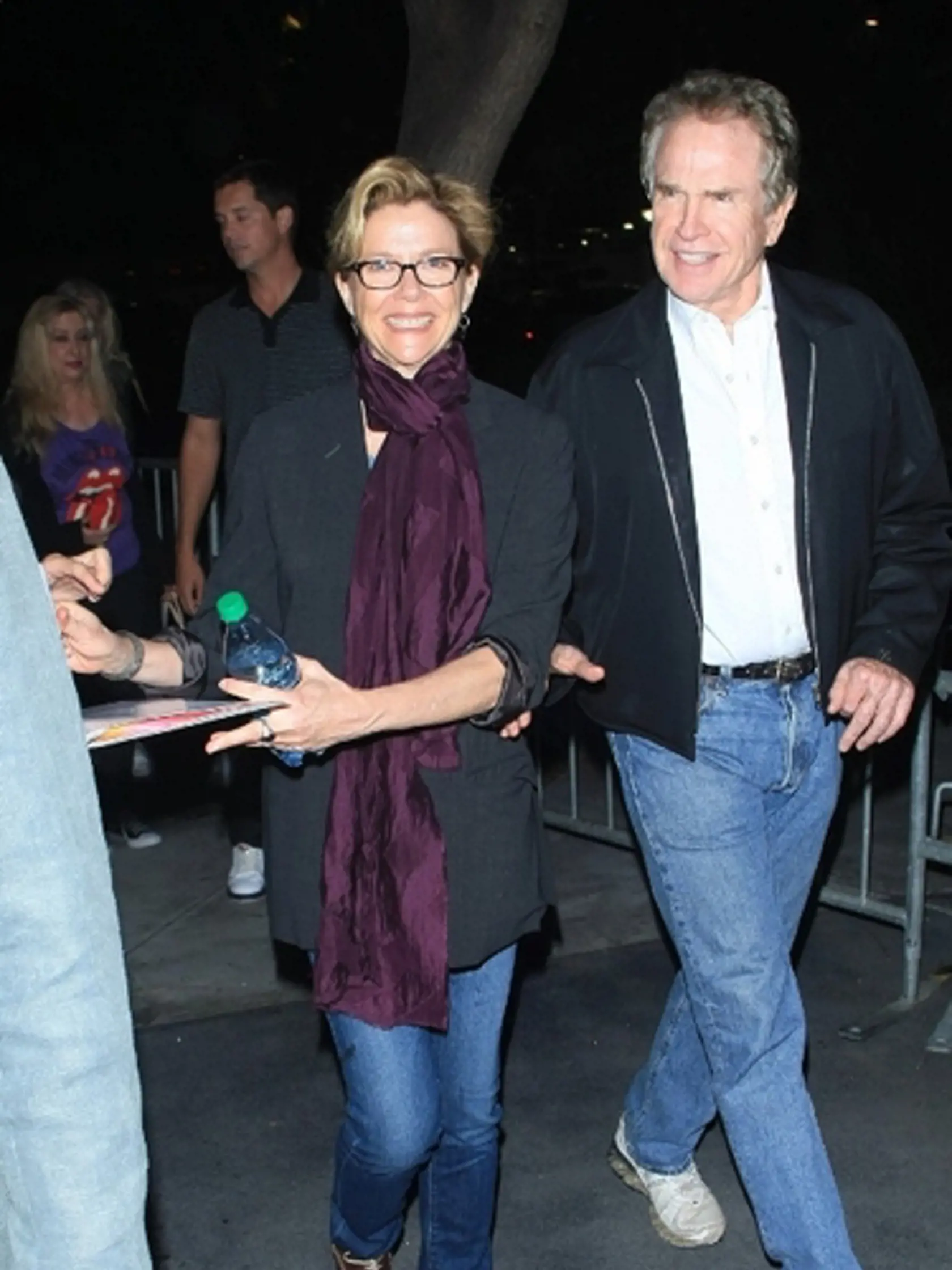 Herečka Annette Bening s manželom Warrenom Beattym.