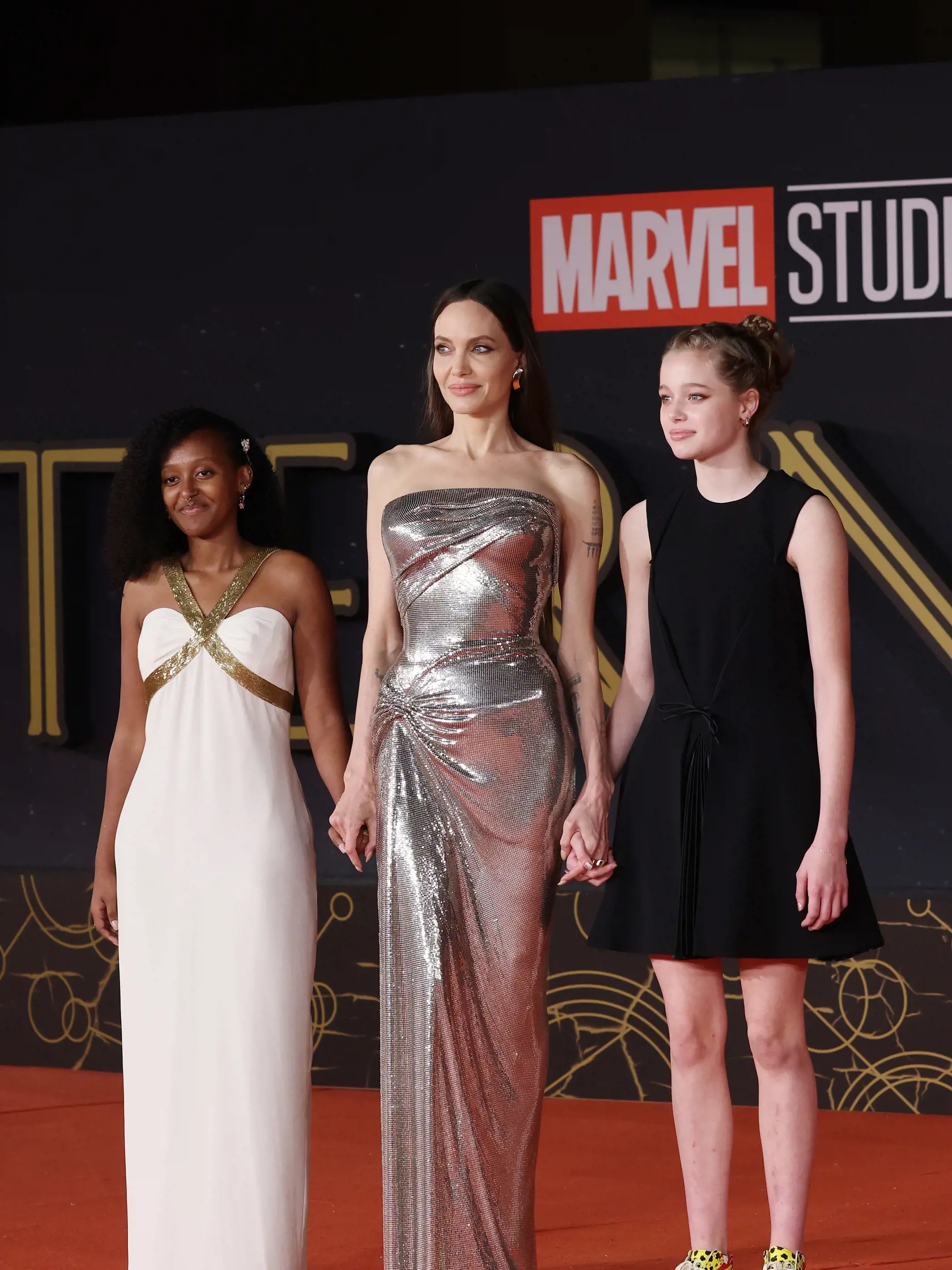 Herečka Angelina Jolie na premiére filmu Eternals v Ríme.