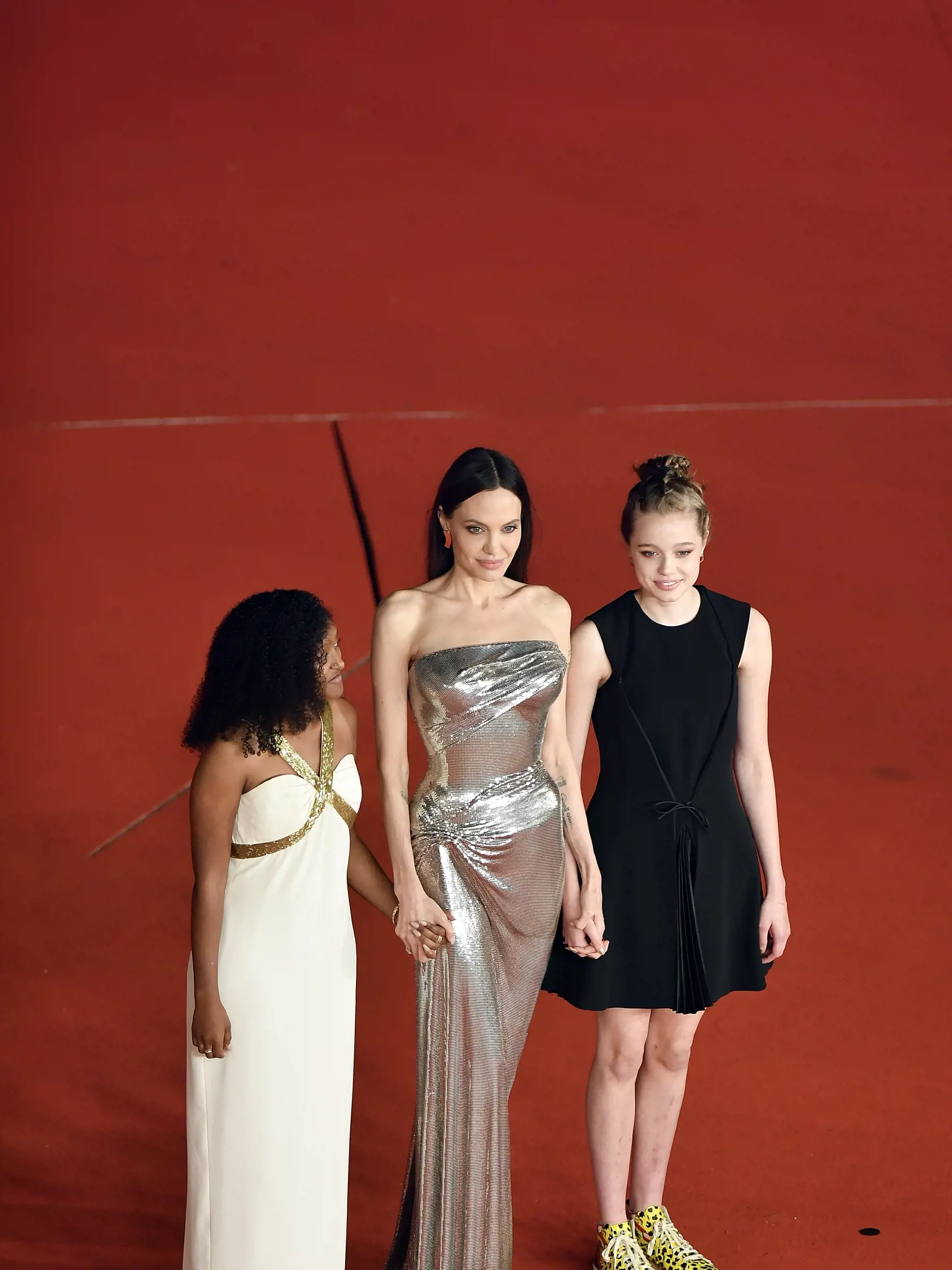 Herečka Angelina Jolie na premiére filmu Eternals v Ríme.