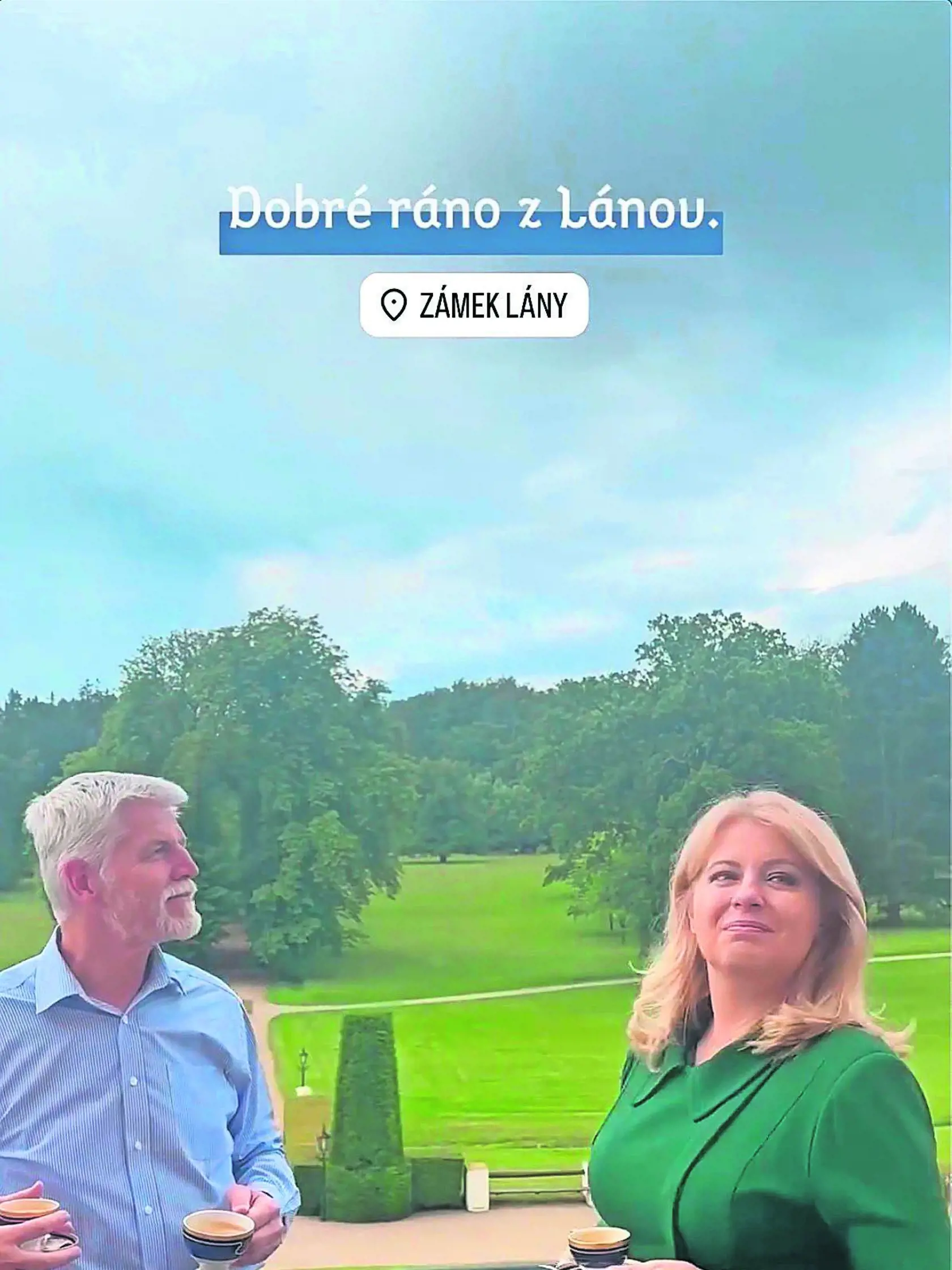 „Druhý deň rozlúčkovej návštevy v Prahe začíname na zámku Lány, letnom sídle československých a českých prezidentov,“ pochválila sa prezidentka.