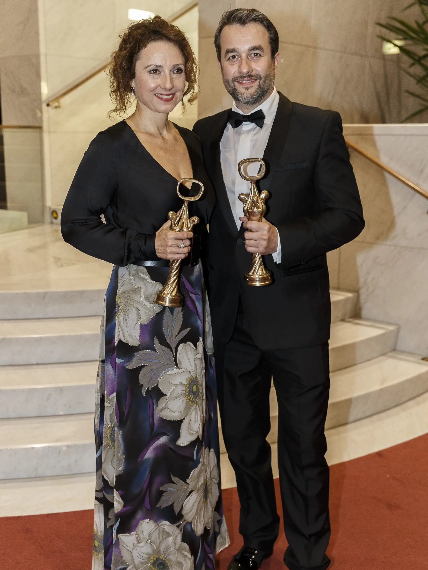 Na snímke počas párty po skončení priameho prenosu z galavečera OTO 2019. Na snímke Zuzana Mauréry a Vladimír Kobielsky.