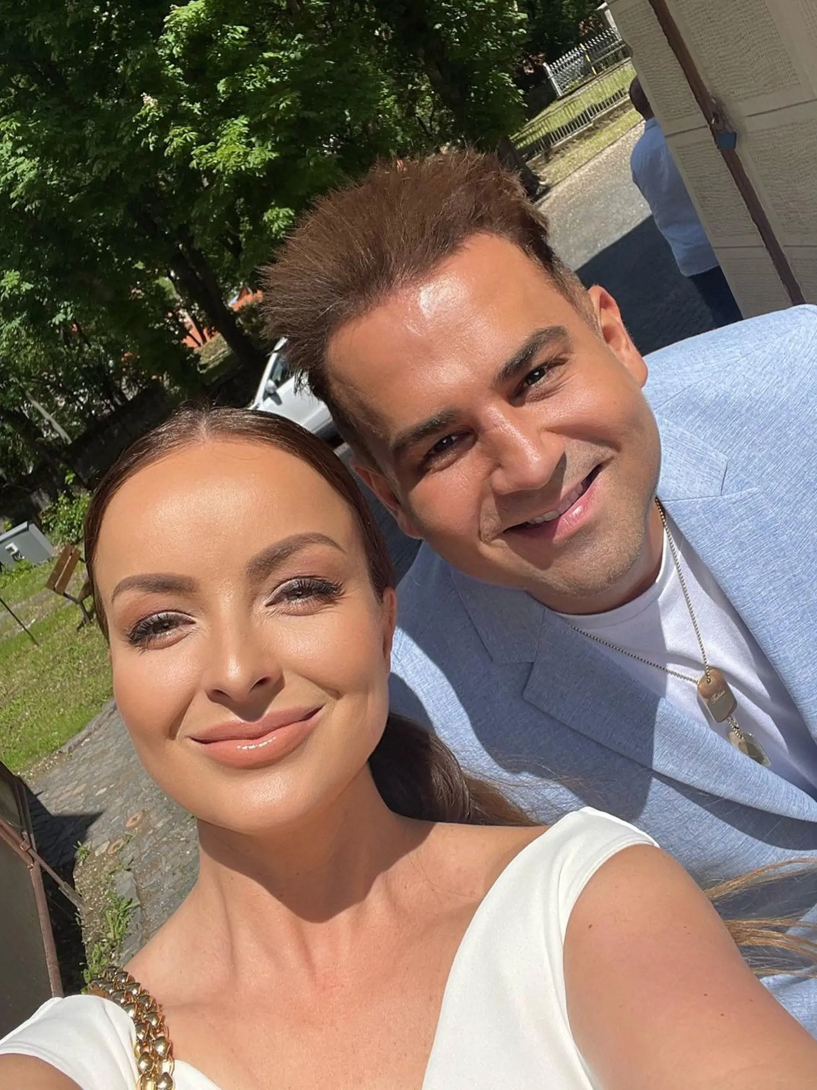 Daniela Nízlová na krstinách malej Ney