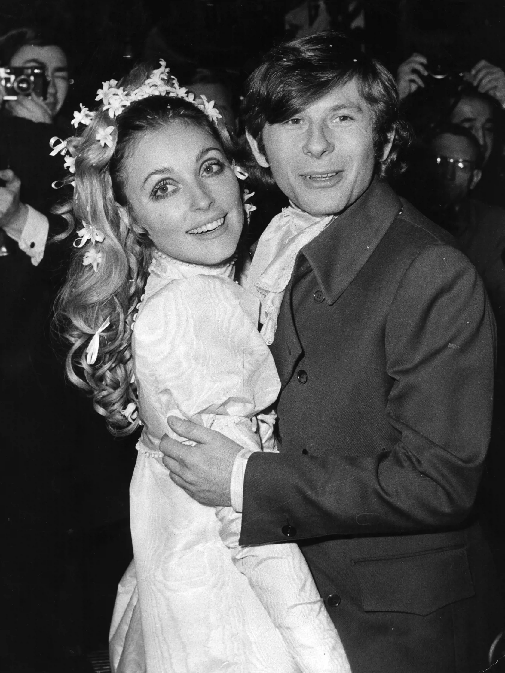 Sharon Tate a režisér Roman Polanski.