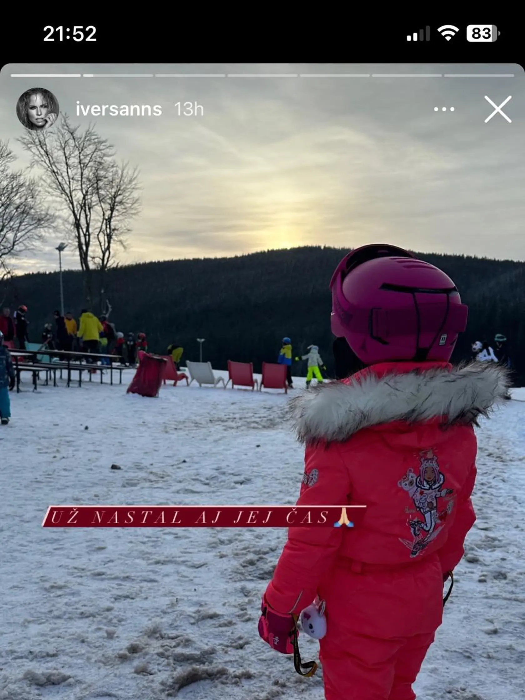 Staršia dcéra Gáboríkovcov to už na lyžiach zvláda ľavou-zadnou.