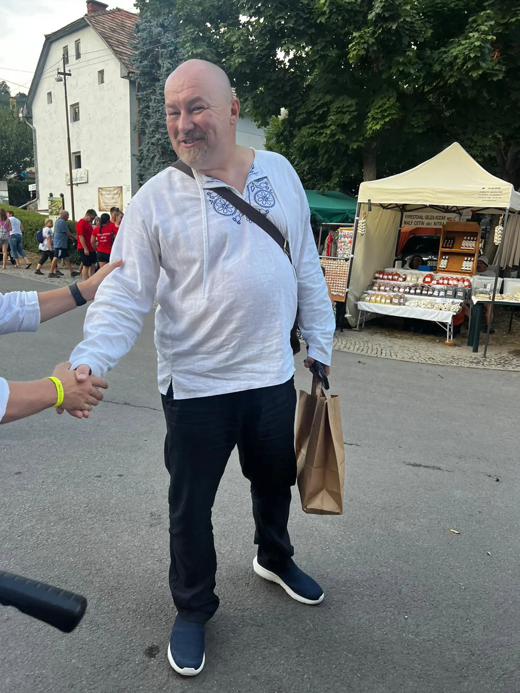 Rudolf Huliak na festivale Hontianska paráda v Hrušove.