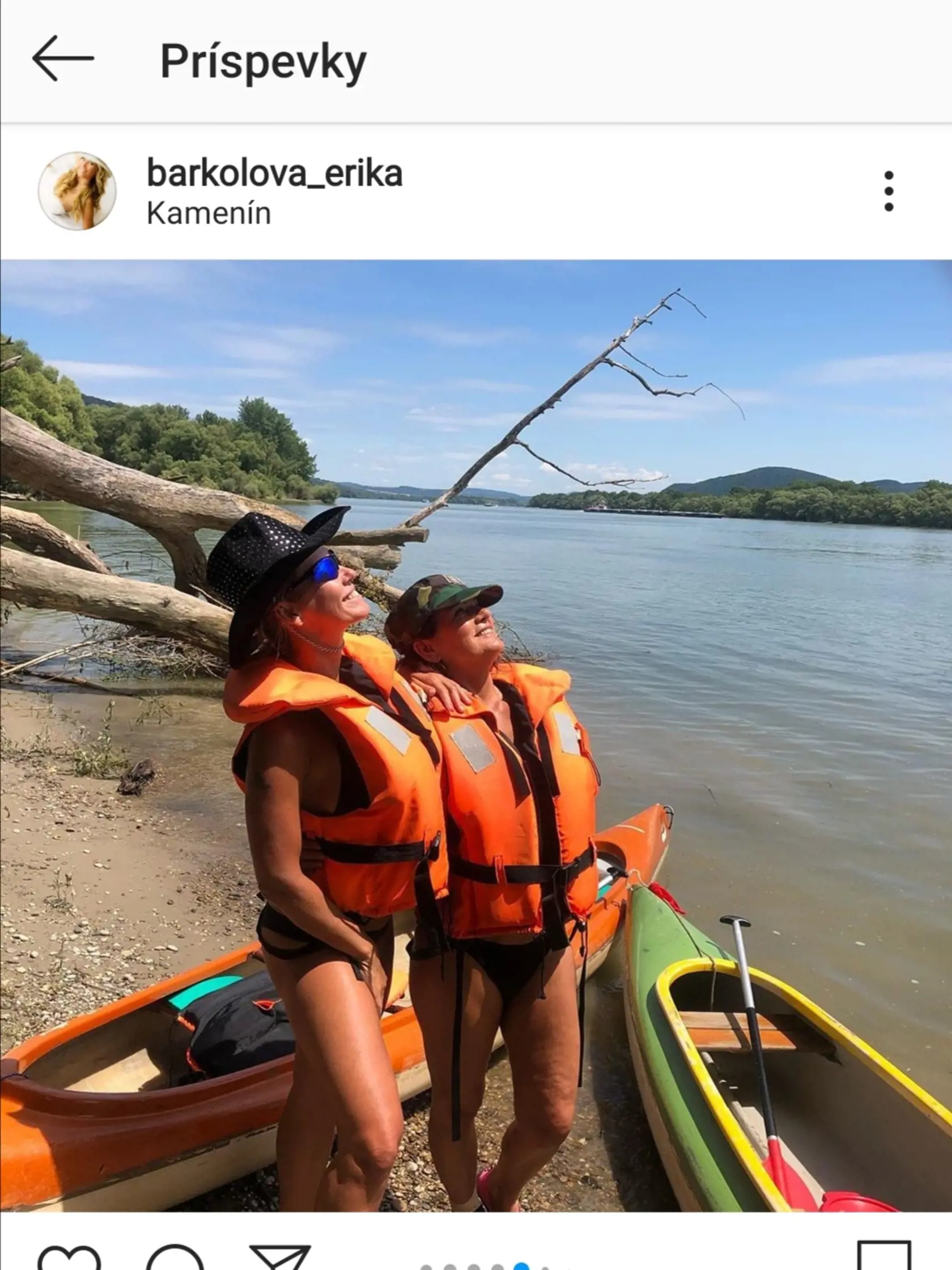 Erika s mamou si tento rok vyskúšali splav.