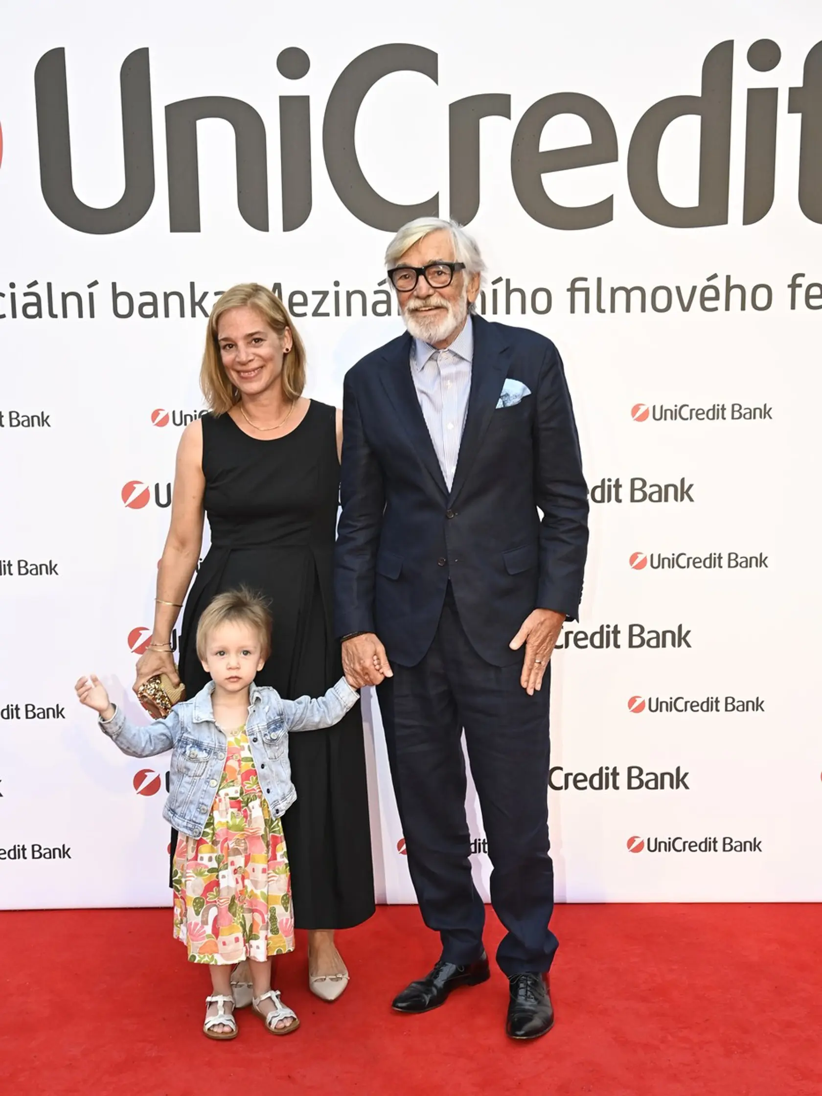 Jiří Bartoška, Andrea Bartošková, dcera, vnučka