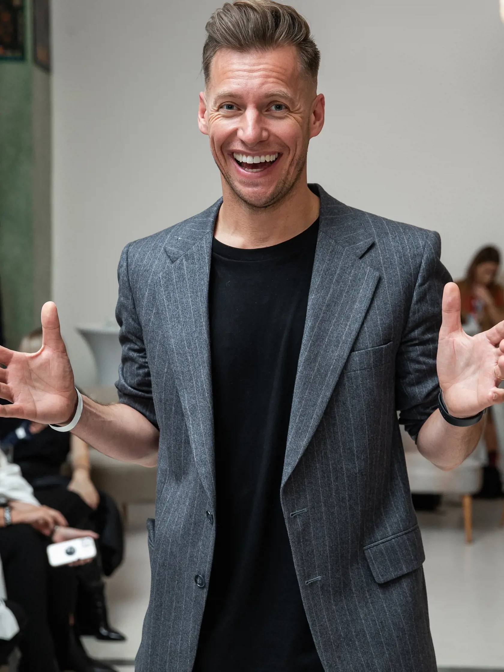 Módna prehliadka "KURA Fashion" v centre Bratislavy. Na snímke Thomas Puskailer.