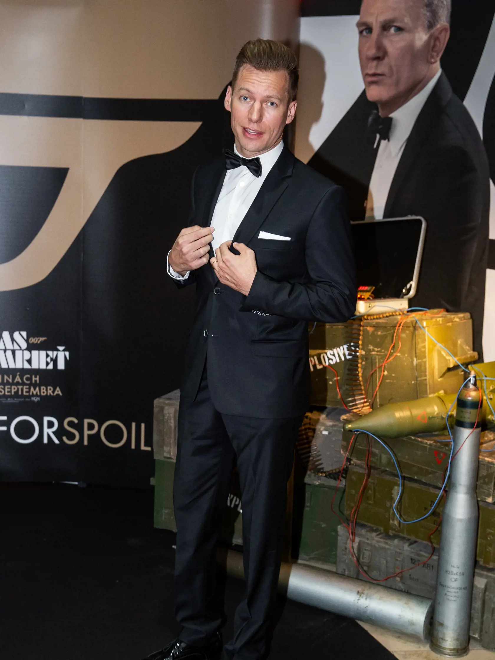 Premiéra filmu "James Bond - Nie je čas zomrieť" v Bratislave. Na snímke Thomas Puskailer.