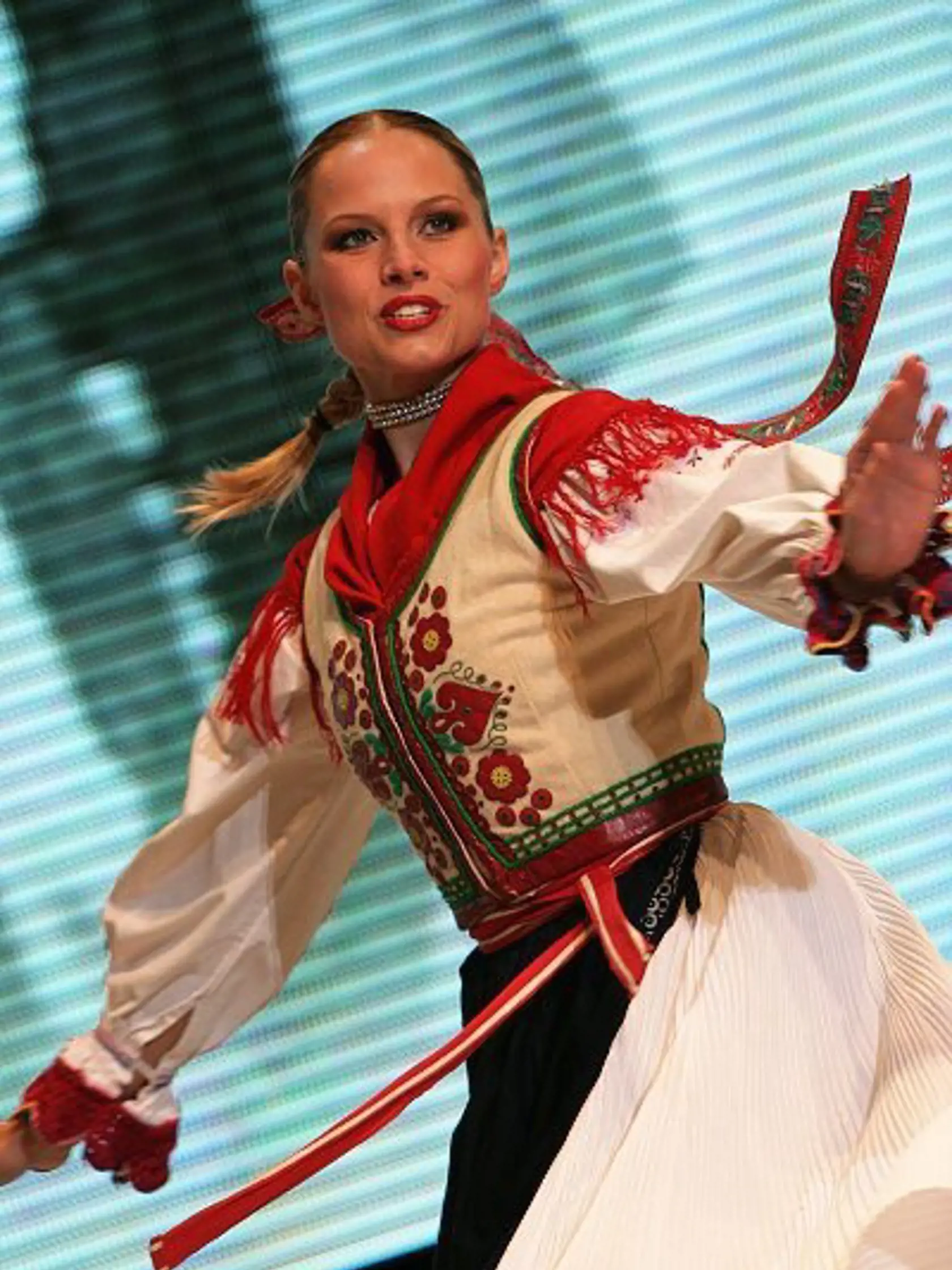 Barbora Palovičová ako tanečnica z Lúčnice.