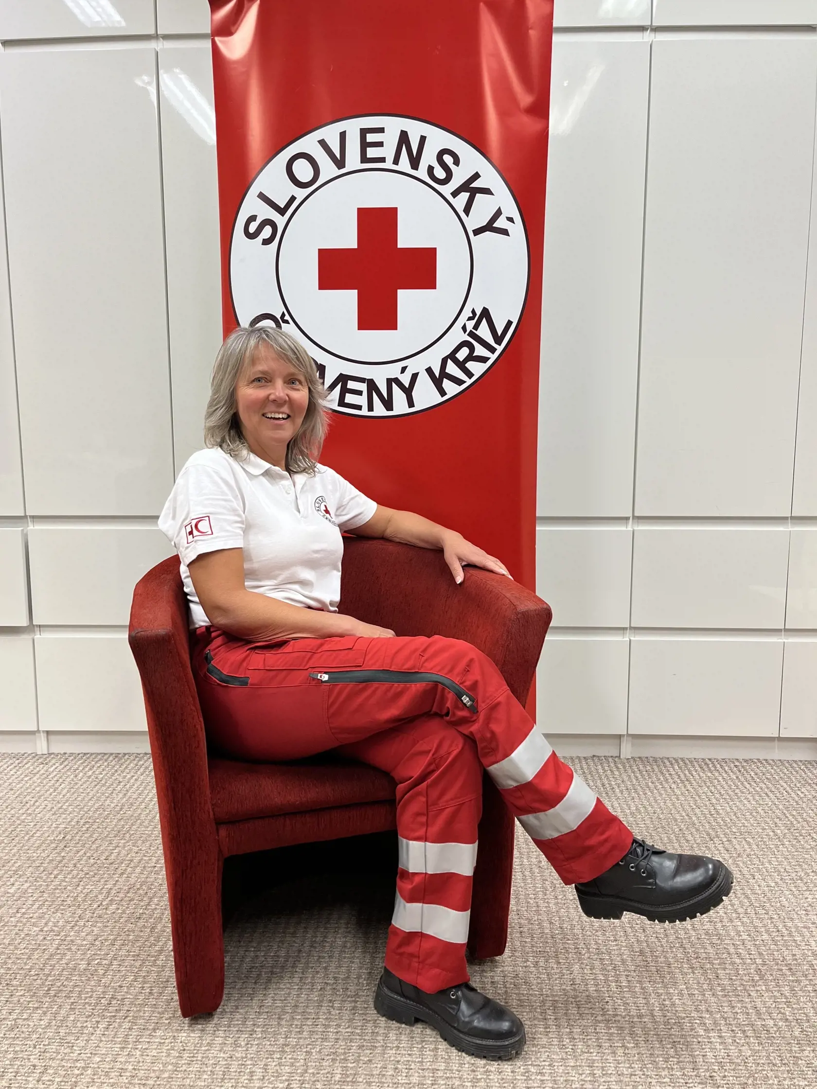 Riaditeľka územného spolku Slovenského Červeného kríža v Banskej Štiavnici, Emília Jányová Lopušníková.